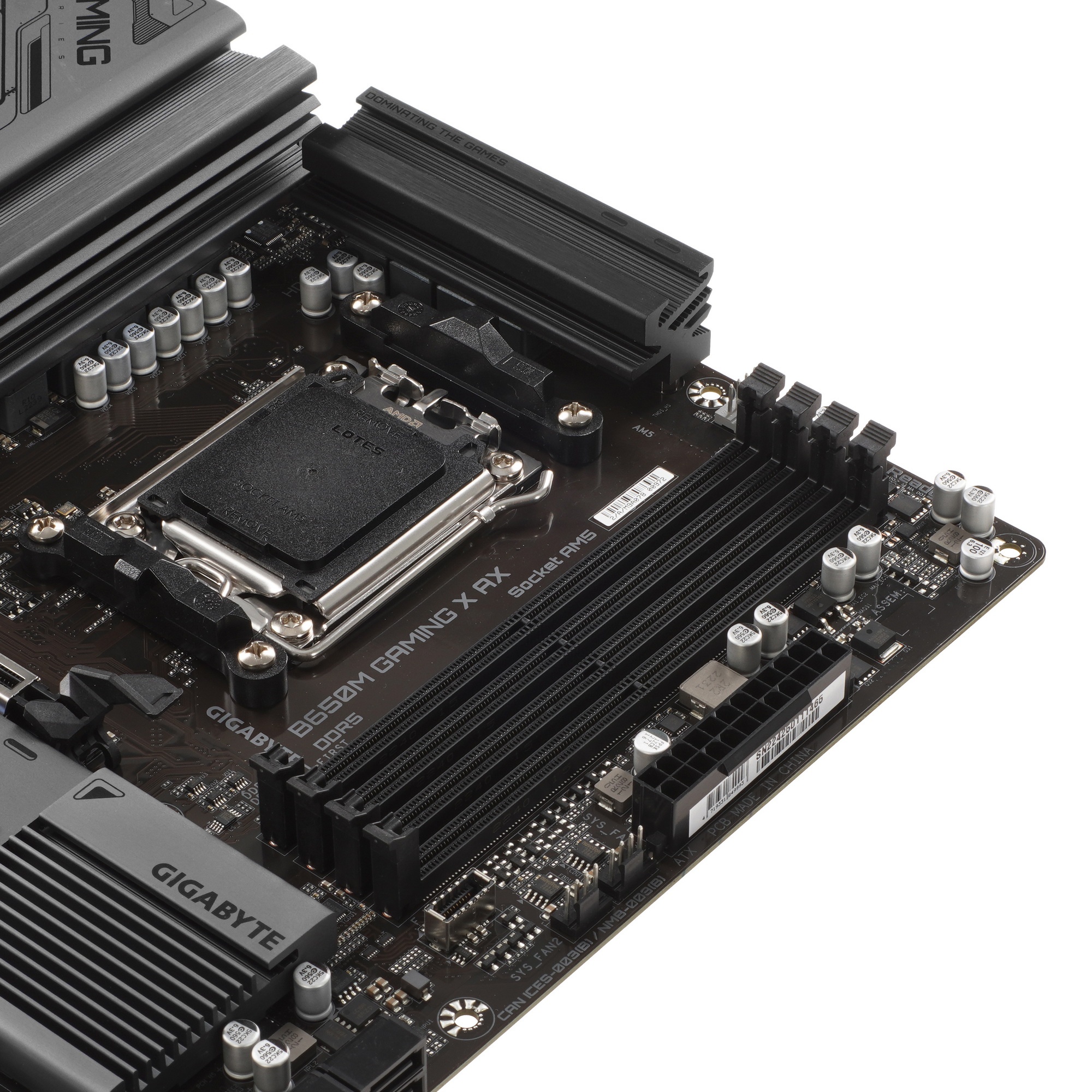 Материнская плата Gigabyte B650M GAMING X AX, AM5, AMD B650, 4xDDR5, 4xSATA, 3xM.2, 1xPCI-E 4.0 x16,