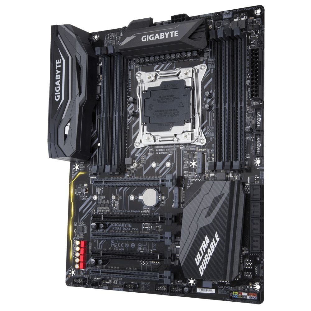 Материнская плата Gigabyte X299 UD4 Pro, Socket 2066, Intel®X299, 8xDDR4-2400, 5xPCI-Ex16, 8xSATA3,(