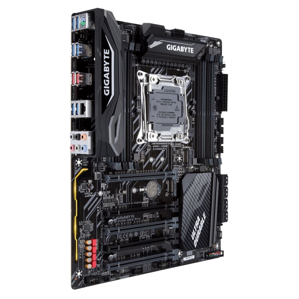 Материнская плата Gigabyte X299 UD4 Pro, Socket 2066, Intel®X299, 8xDDR4-2400, 5xPCI-Ex16, 8xSATA3,(