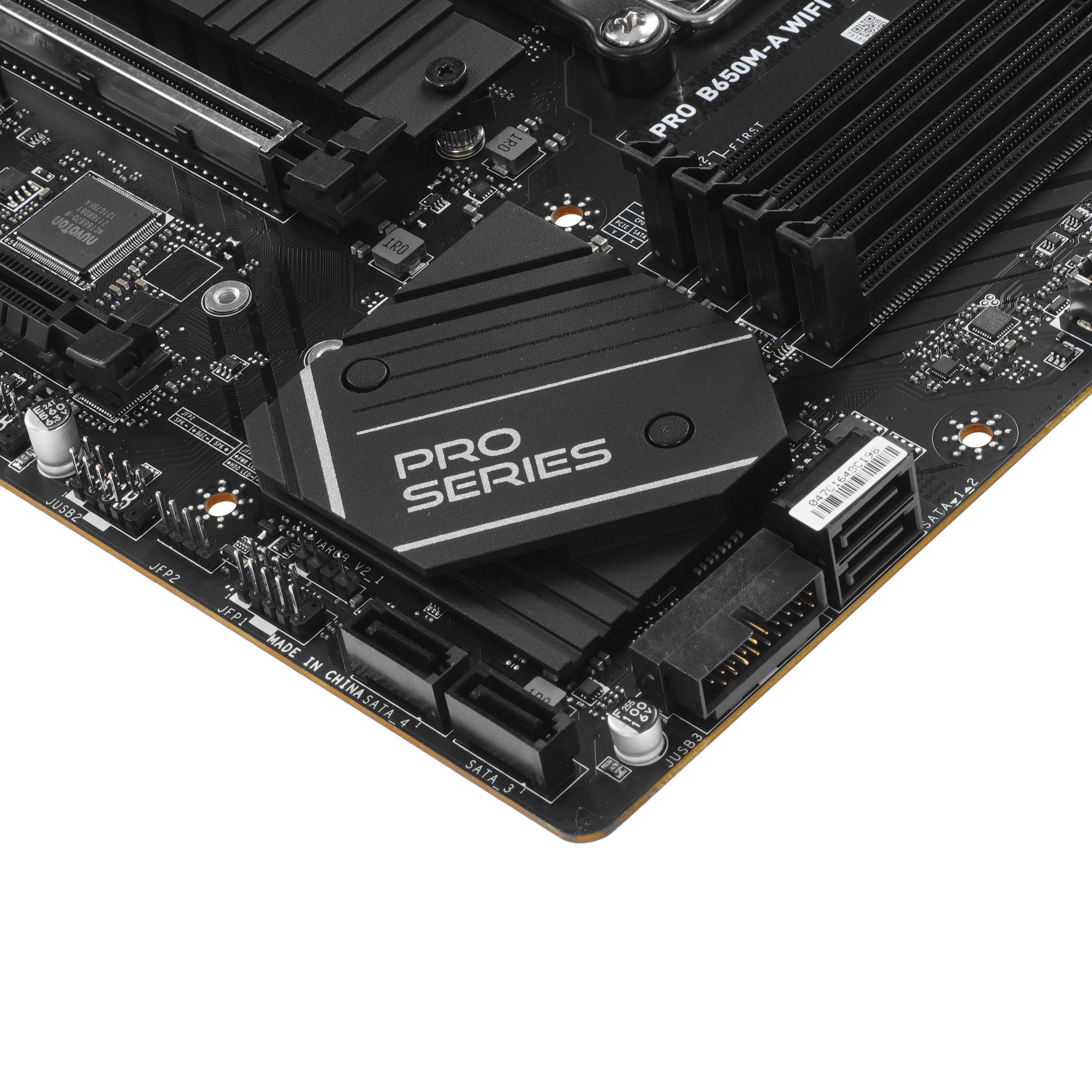 Материнская плата MSI PRO B650M-A WIFI, AM5, AMD B650, 4xDDR5, 4xSATA, 2xM.2, 1xPCI-E 4.0 x16, 1xPCI