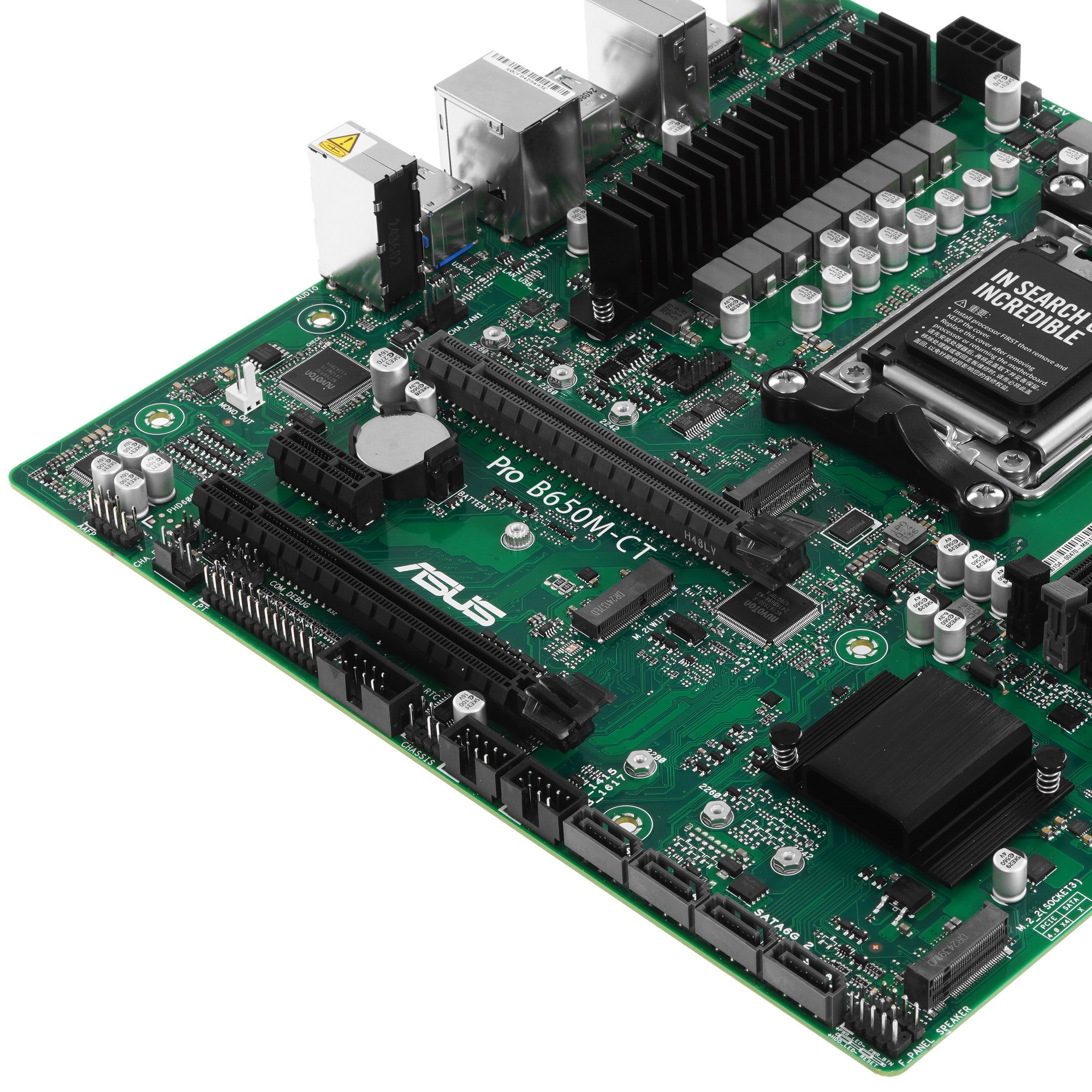 Материнская плата ASUS PRO B650M-CT-CSM, Socket AM5, B650, 4*DDR5,  DP+HDMI, 4xSATA3, Audio, Gb LAN,