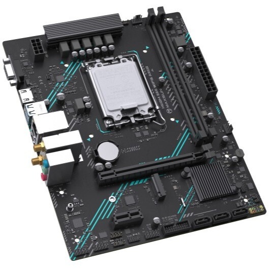 Материнская плата Maxsun H610M 666 WiFi6 ARGB, LGA 1700, Intel H610, 2xDDR4, 3xSATA, 1xM.2, 1xPCI-E
