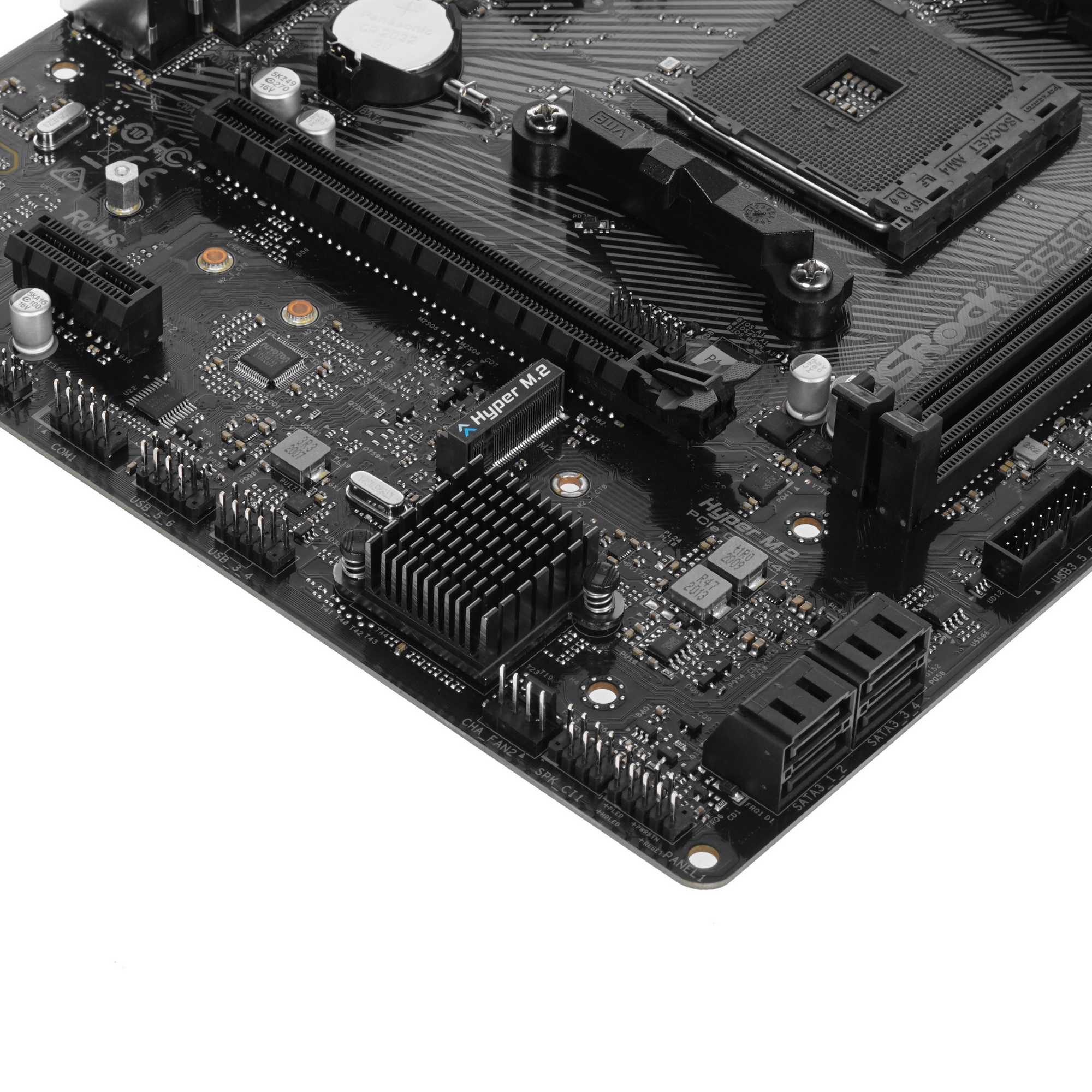 Материнская плата ASRock B550M-HDV, AM4, AMD B550, 2xDDR4, 4xSATA, 1xM.2, 1xPCIe 4.0 x16, 1xDVI-D, 1