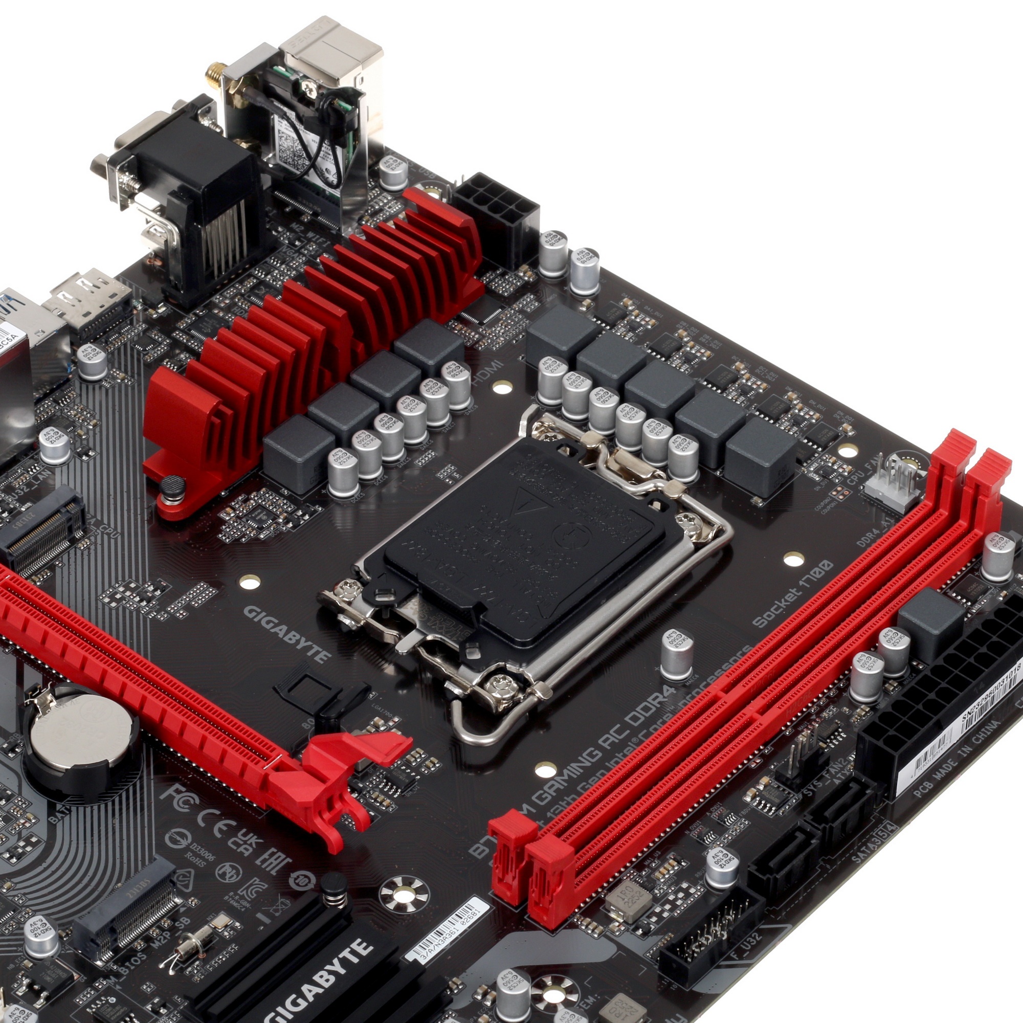 Материнская плата Gigabyte B760M GAMING AC DDR4, LGA 1700, Intel B760, 2xDDR4, 4xSATA, 2xM.2, 1xPCIe