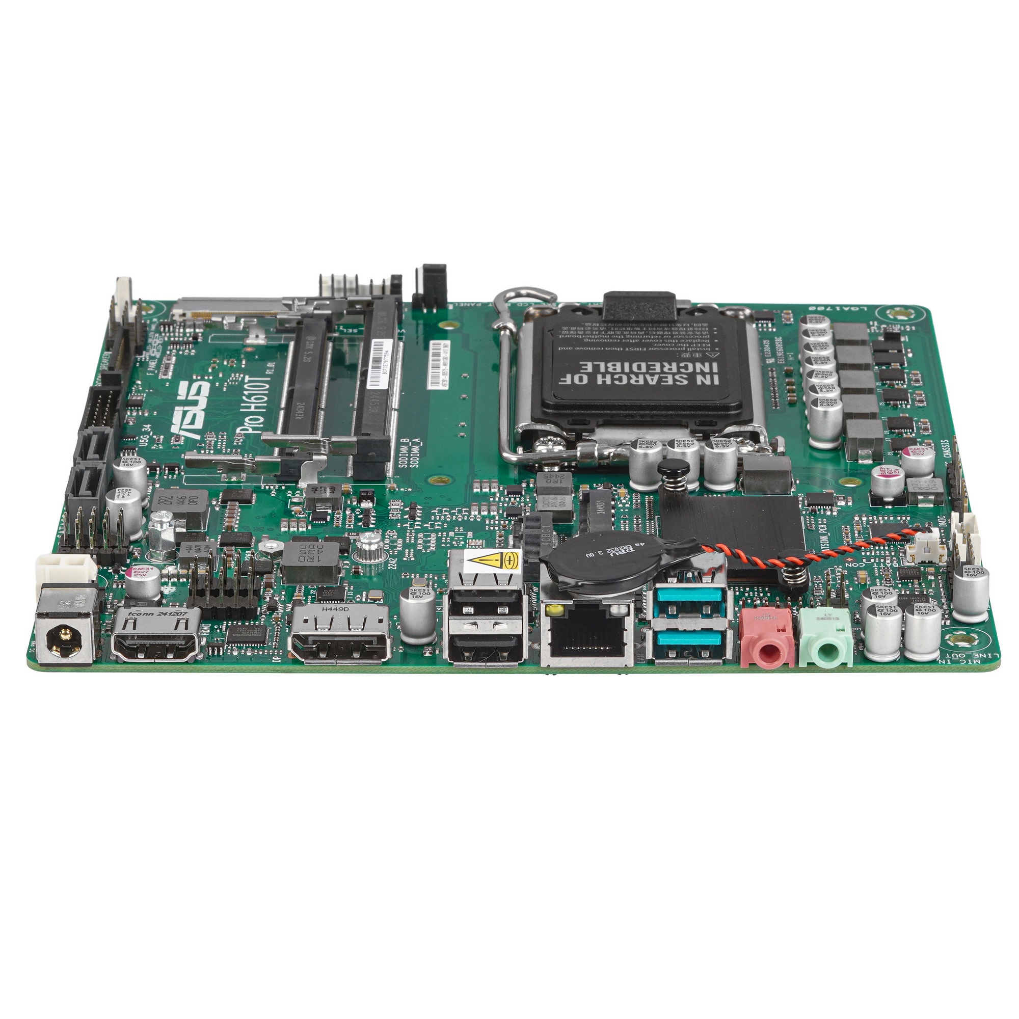 Материнская плата ASUS Pro H610T-CSM, LGA 1700, Intel H610, 2xDDR5, 2xSATA, 1xM.2, 1xPCIe x1, 1xHDMI