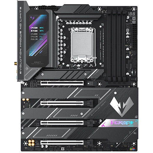 Материнская плата MAXSUN MS-iCraft Z890 PACIFIC, LGA1851, Z890, 4*DDR5, 4*SATA3, 4*M.2, USB 3.2, USB