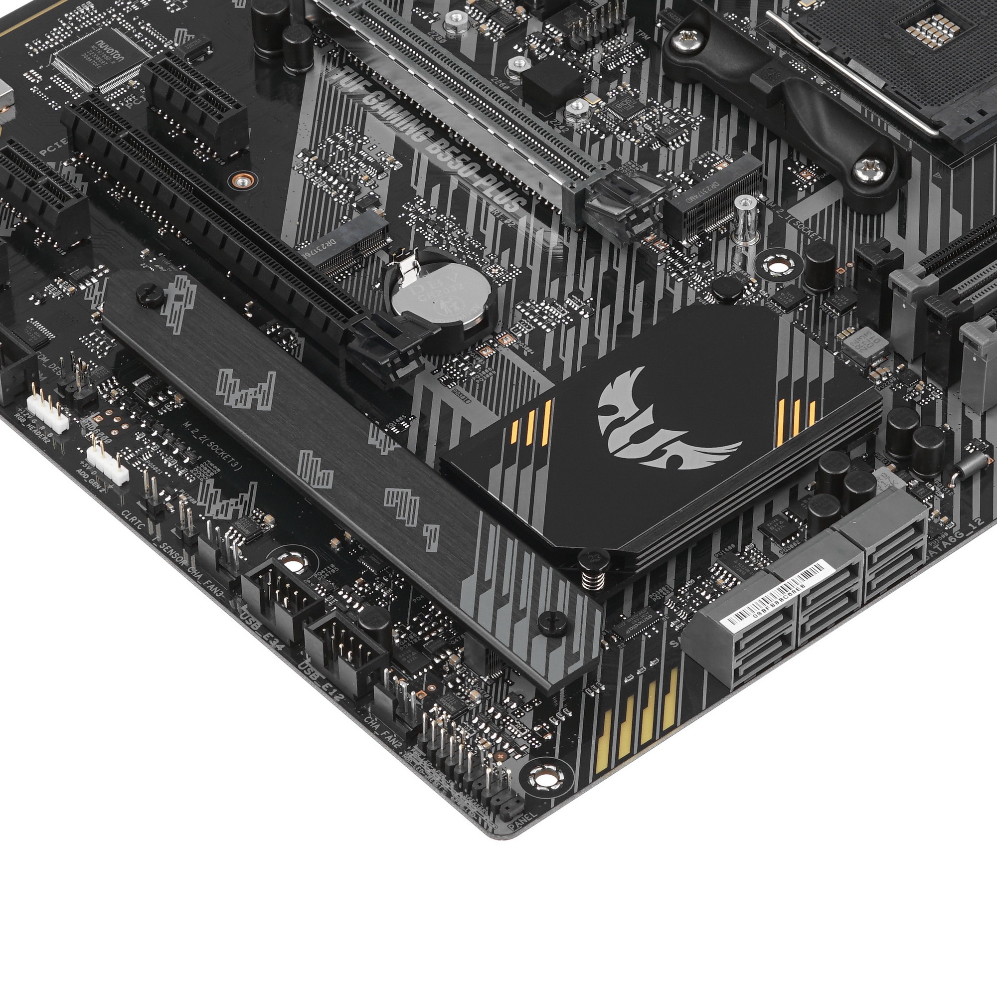 Материнская плата ASUS TUF GAMING B550-PLUS, AM4, AMD B550, 4xDDR4, 6xSATA, 2xM.2, 1xPCIe 4.0 x16, 1