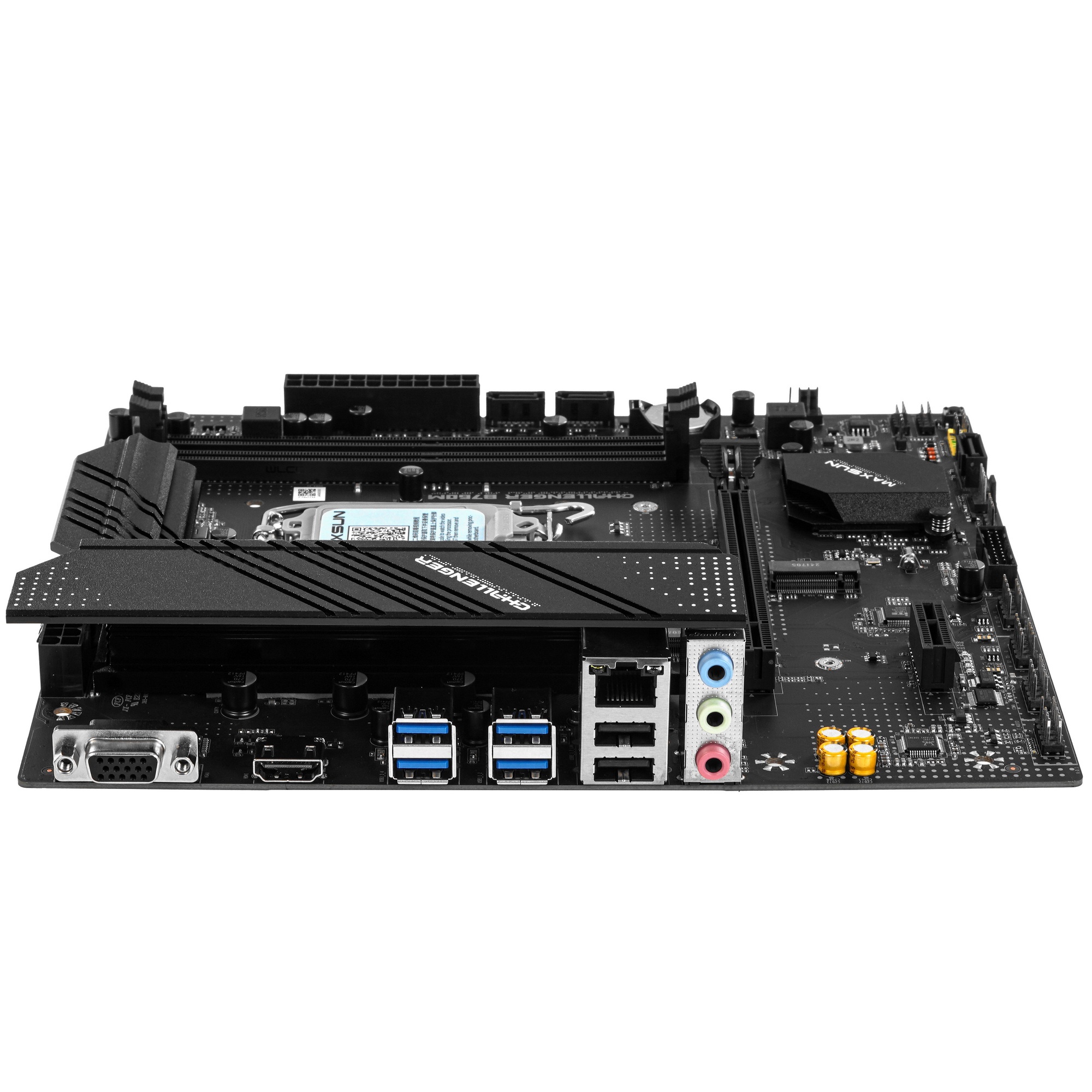 Материнская плата Maxsun Challenger B760M, LGA 1700, Intel B760, 2xDDR4, 3xSATA, 2xM.2, 1xPCIe 4.0 x