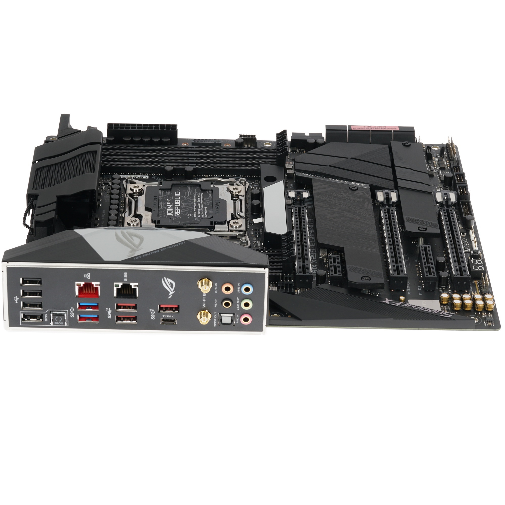 Материнская плата ASUS ROG STRIX X299-E GAMING II, LGA 2066, Intel X299, 8xDDR4, 8xSATA, 3xM.2, 1xPC