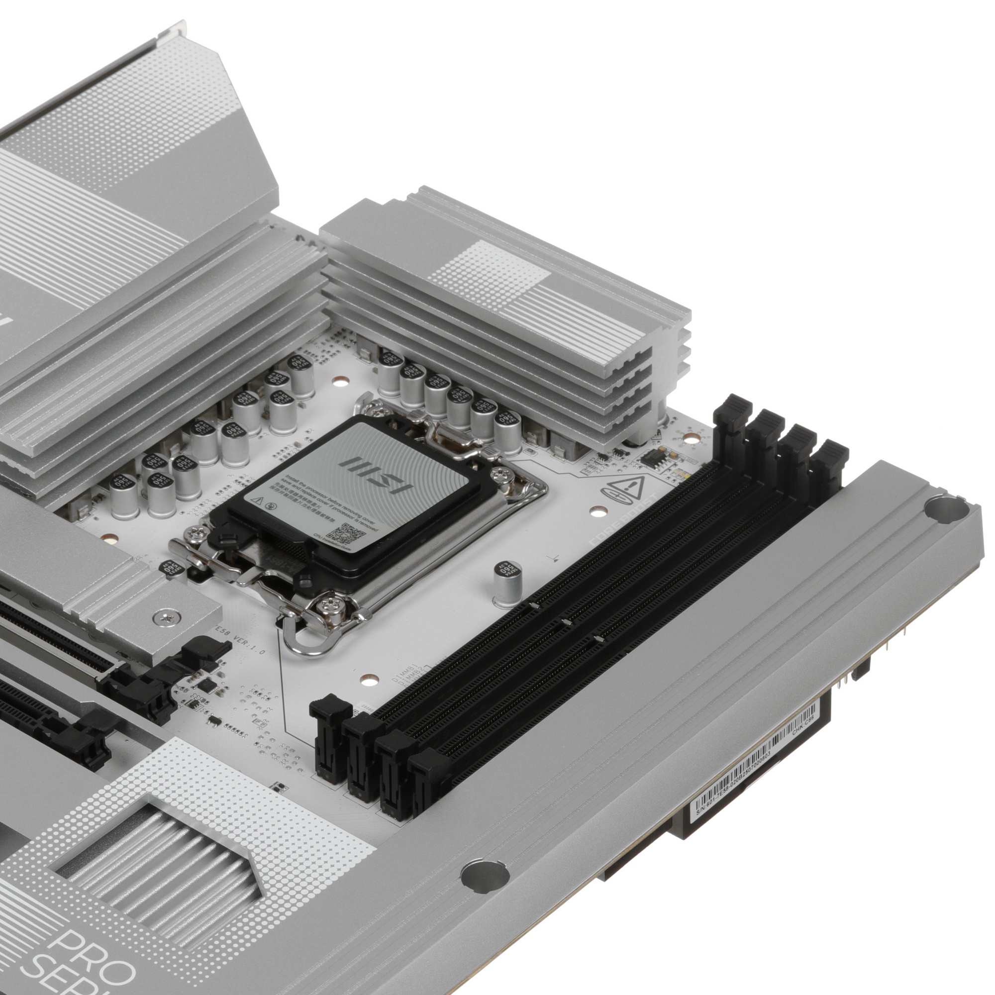 Материнская плата MSI PRO Z890-S WIFI PZ Z890, LGA1851, 4*DDR5, 4*PCIEx16, 3*M.2, 2*TypeC, 6*USB3.2G