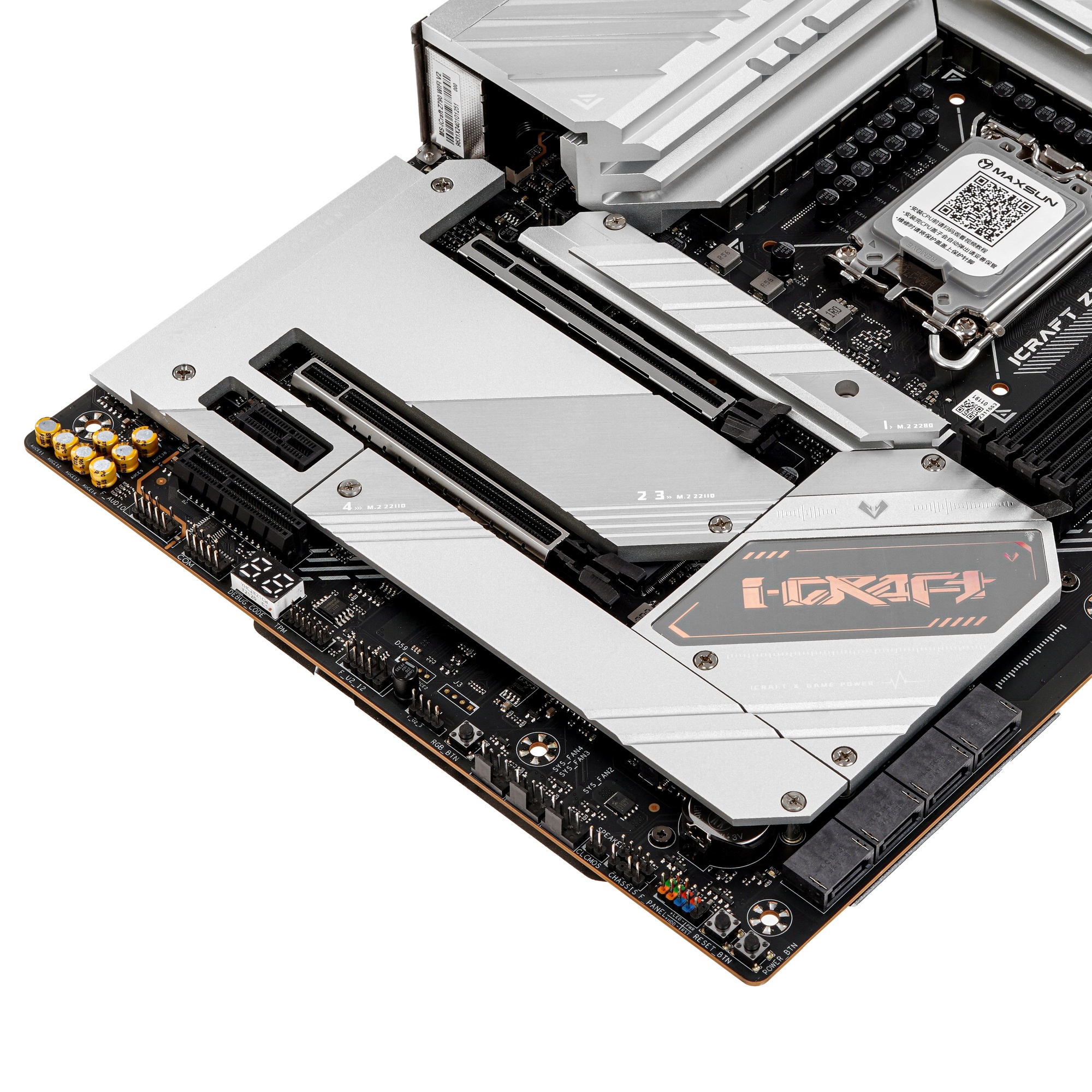 Материнская плата Maxsun iCraft Z790 WIFI, LGA 1700, Intel Z790, 4xDDR5, 4xM.2, 4xSATA, 1xPCIe 5.0 x