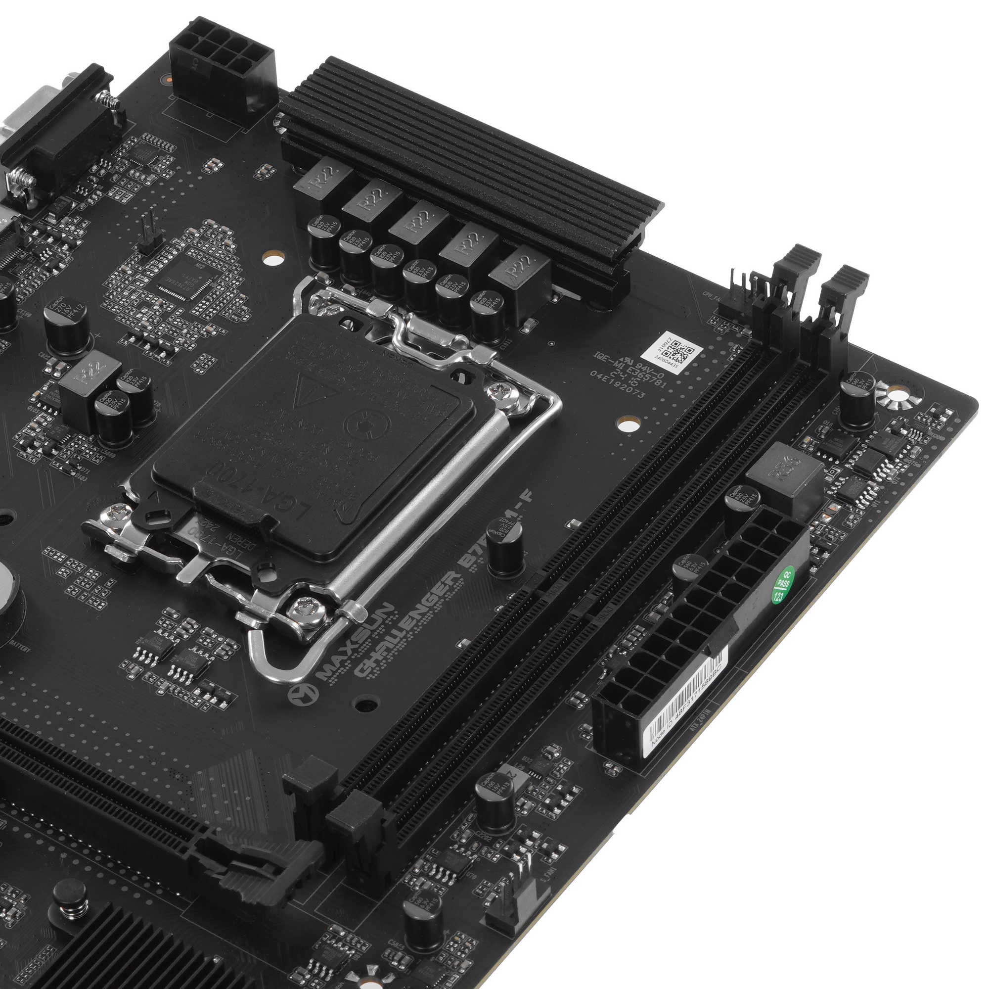Материнская плата Maxsun Challenger B760M-F, LGA 1700, Intel B760, 2xDDR4, 3xSATA III, 2xM.2, 1xPCIe