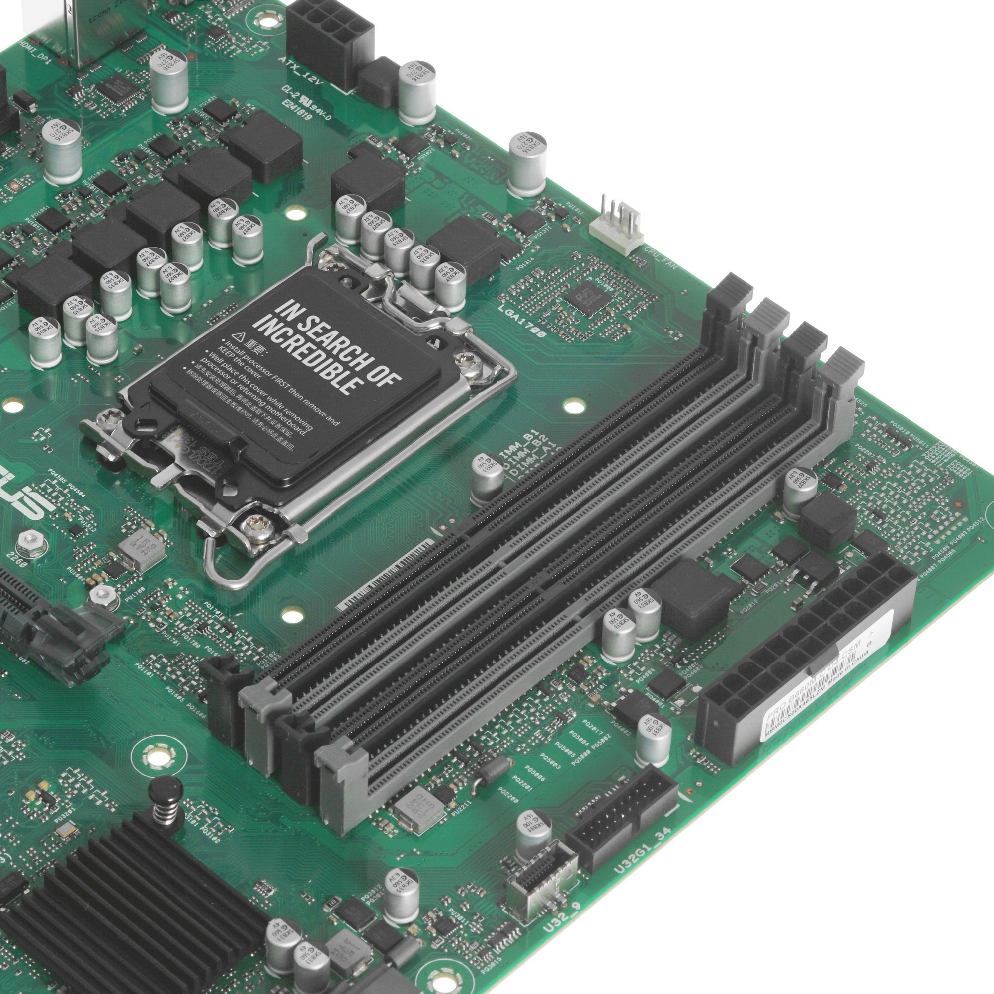 Материнская плата ASUS Pro B660M-C D4-CSM, LGA 1700, Intel B660, 4xDDR4, нет SATA, 0xM.2, нет PCI-E,