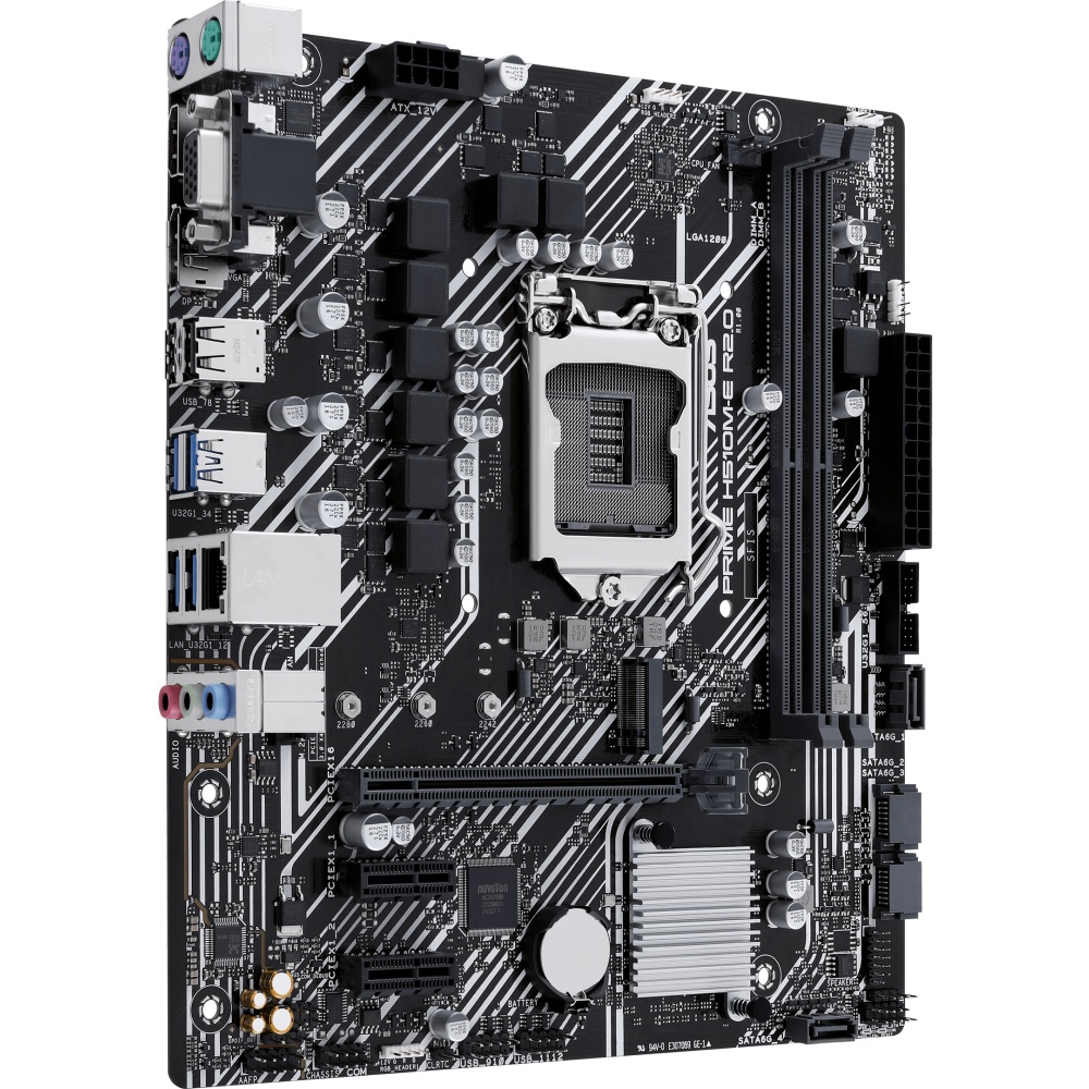 Материнская плата ASUS PRIME H510M-E R2.0, LGA 1200, Intel H470, 2xDDR4, 4xSATA, 1xM.2, 1xPCIe 4.0 x