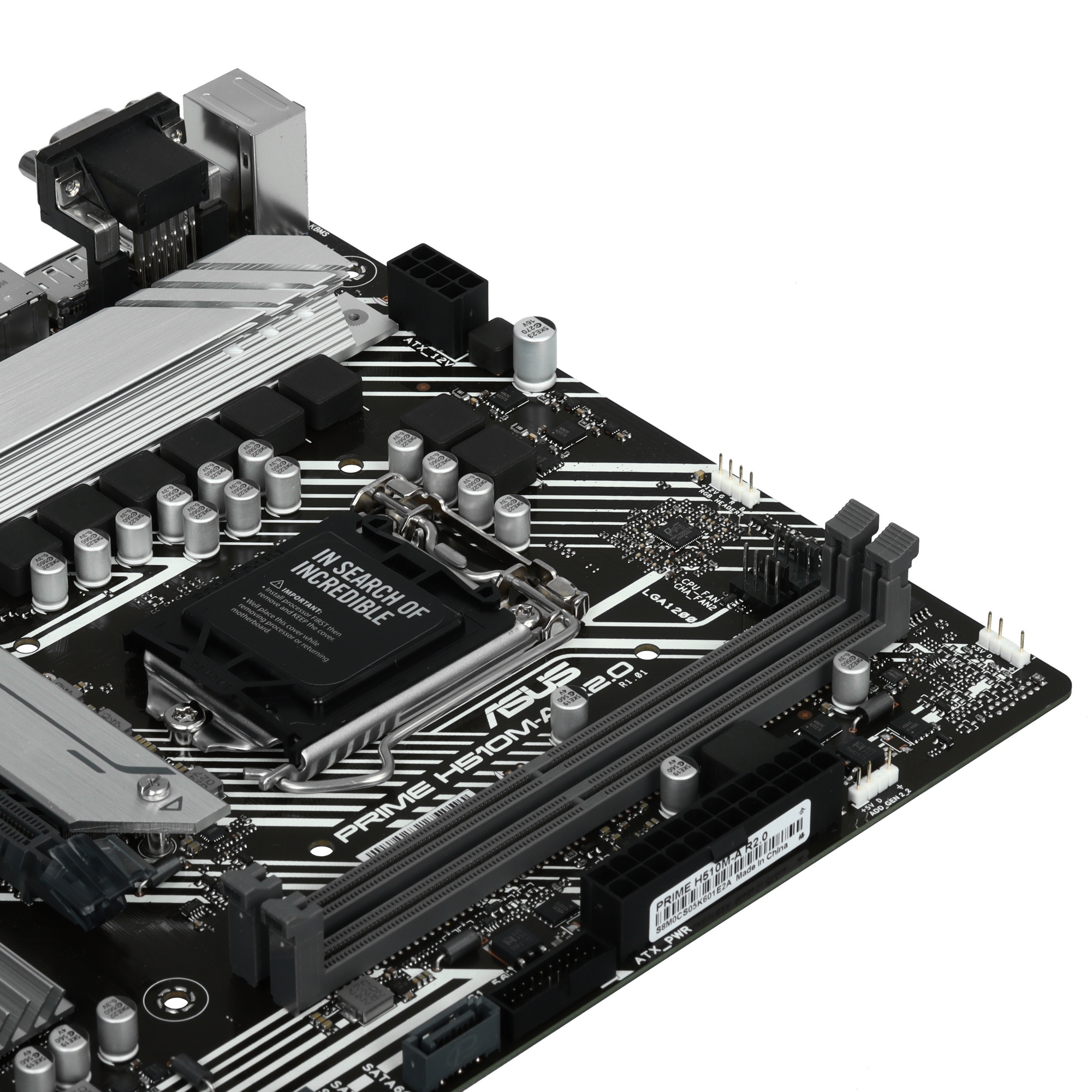 Материнская плата ASUS PRIME H510M-A R2.0, LGA 1200, Intel H470, 2xDDR4, 4xSATA, 1xM.2, 1xPCI-E 4.0