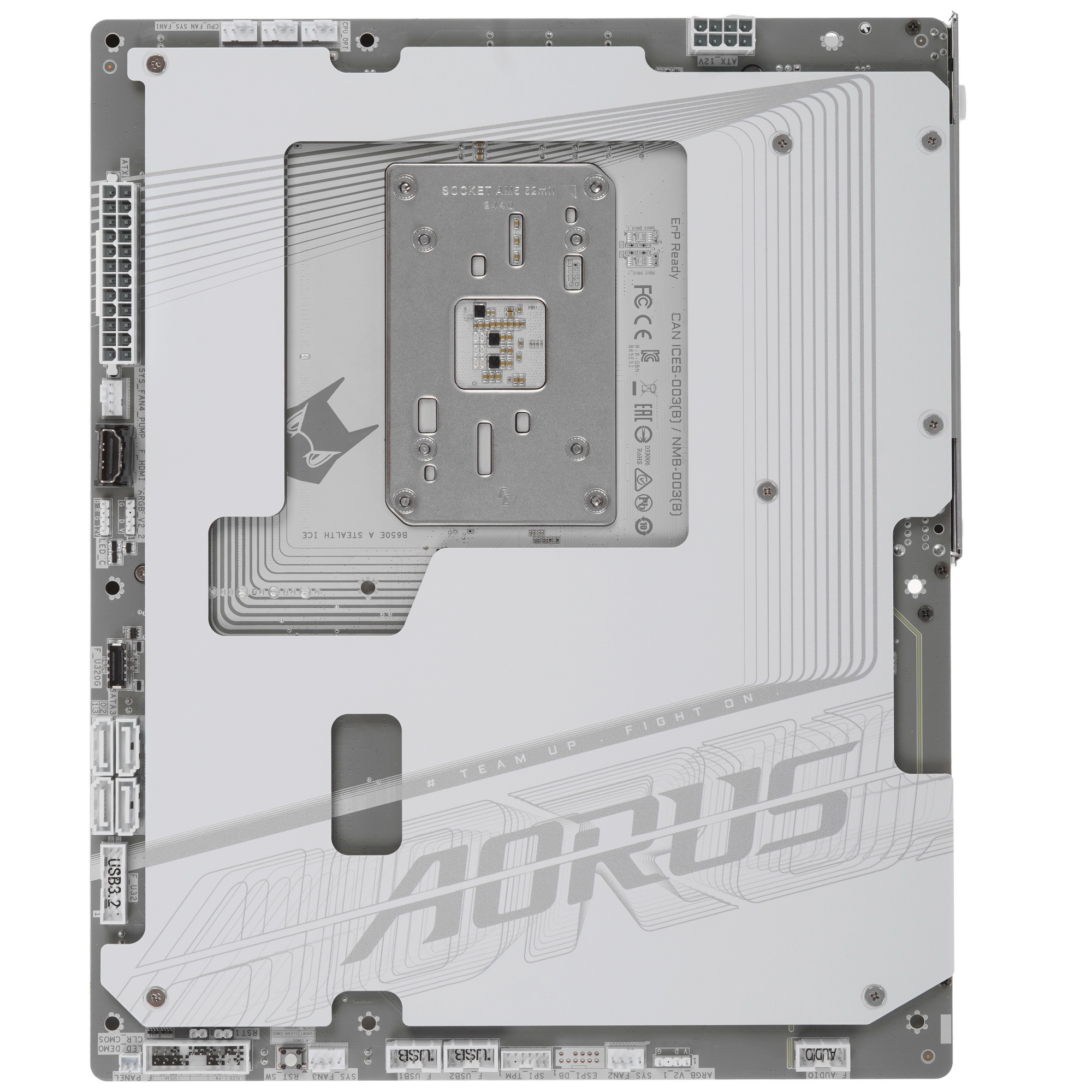 Материнская плата Gigabyte B650E AORUS STEALTH ICE, AM5, AMD B650, 4xDDR5, 4xSATA, 3xM.2, 1xPCI-E 5.