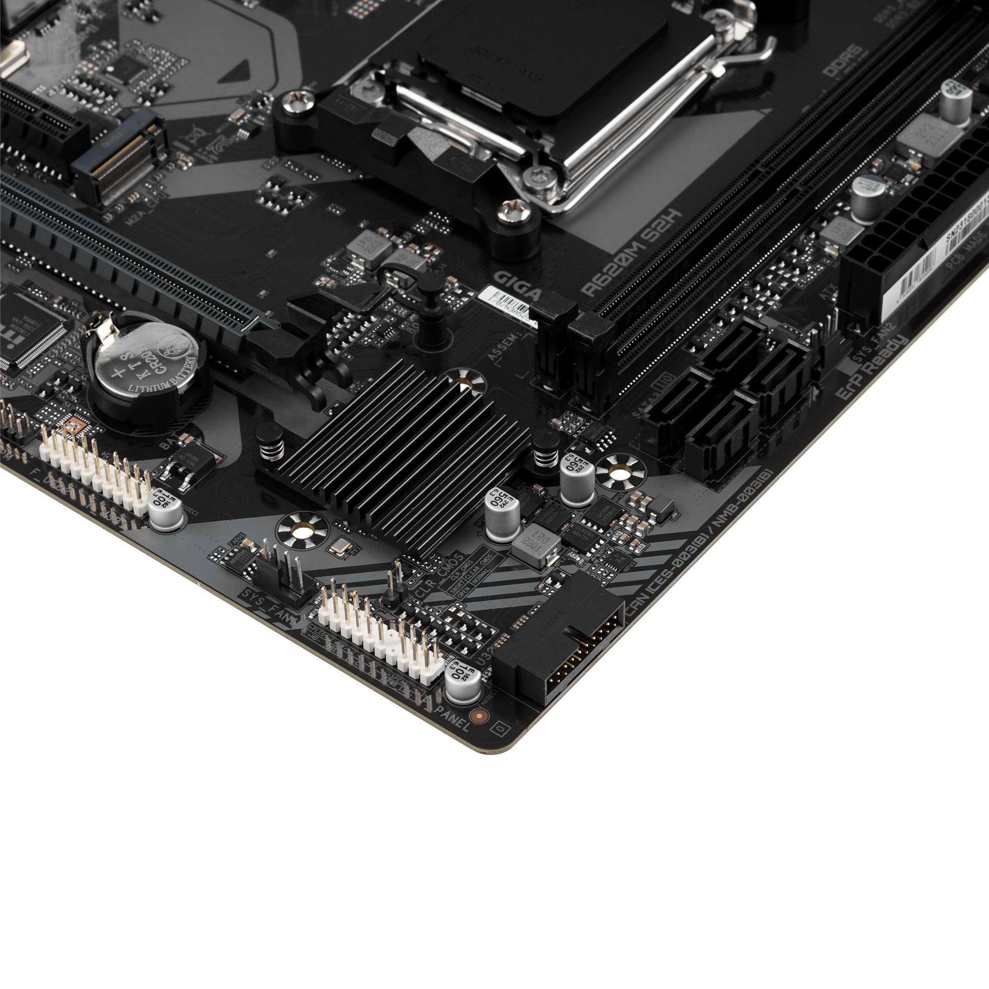 Материнская плата Gigabyte A620M S2H, Micro-ATX, AM5, AMD A620, 2xDDR5, 4xSATA, 1xM.2, 1xPCI-E 4.0 x