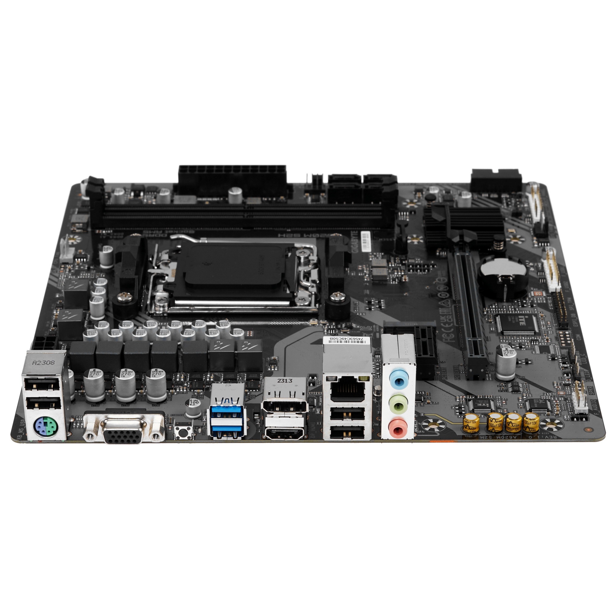 Материнская плата Gigabyte A620M S2H, Micro-ATX, AM5, AMD A620, 2xDDR5, 4xSATA, 1xM.2, 1xPCI-E 4.0 x