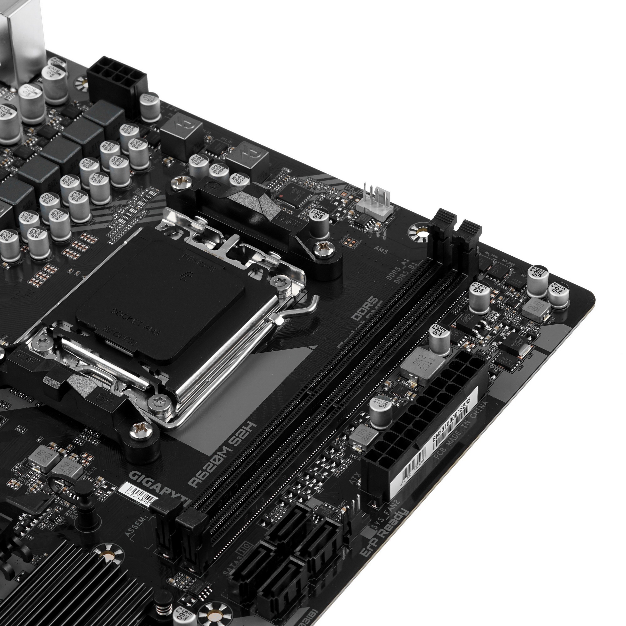 Материнская плата Gigabyte A620M S2H, Micro-ATX, AM5, AMD A620, 2xDDR5, 4xSATA, 1xM.2, 1xPCI-E 4.0 x