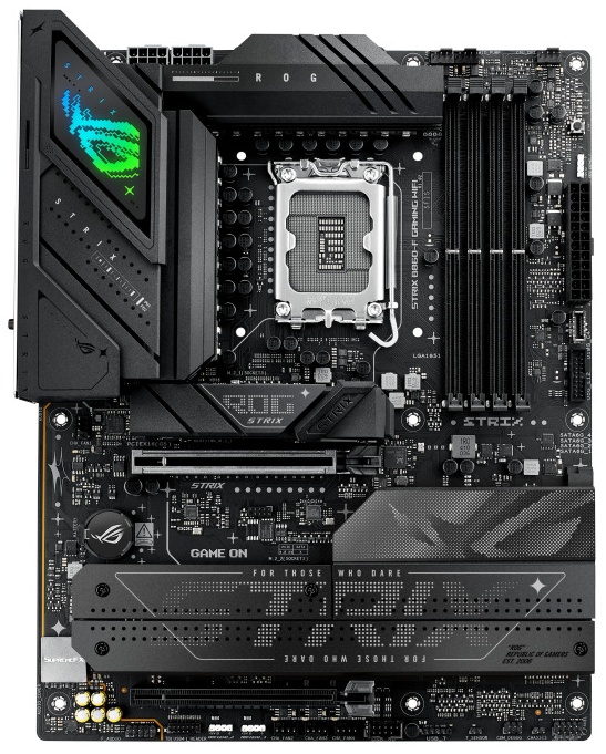 Материнская плата ASUS ROG STRIX B860-F GAMING WIFI, LGA 1851, Intel B860, 4xDDR5, 4xSATA, 4xM.2, 1x