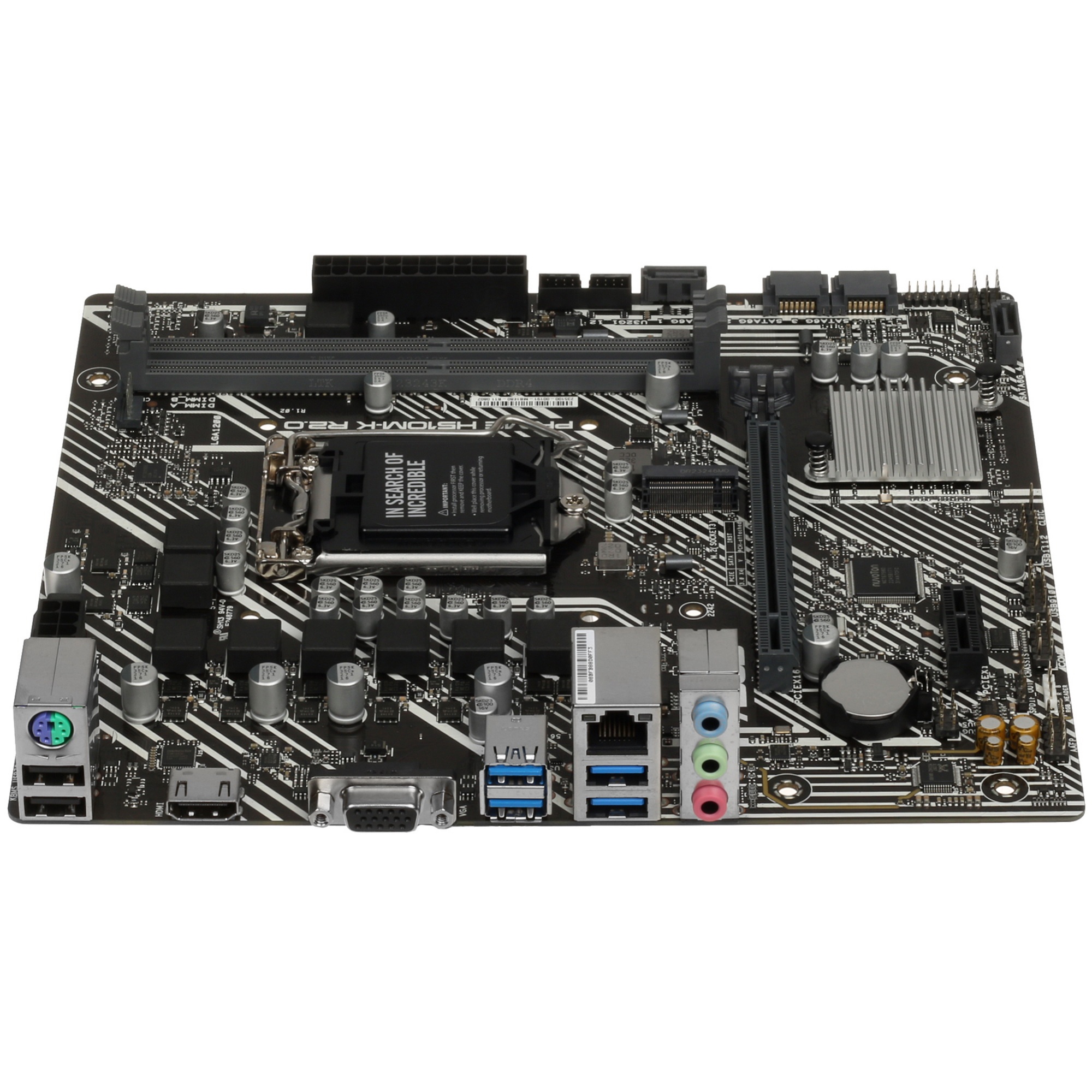 Материнская плата ASUS PRIME H510M-K R2.0, LGA 1200, Intel H470, 2xDDR4, 4xSATA, 1xM.2, 1xPCIe 4.0 x