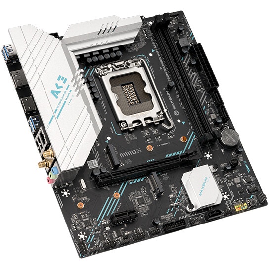 Материнская плата Maxsun B760M GAMING WIFI ACE D4, LGA 1700, Intel B760, 2xDDR4, 3xSATA, 2xM.2, 1xPC