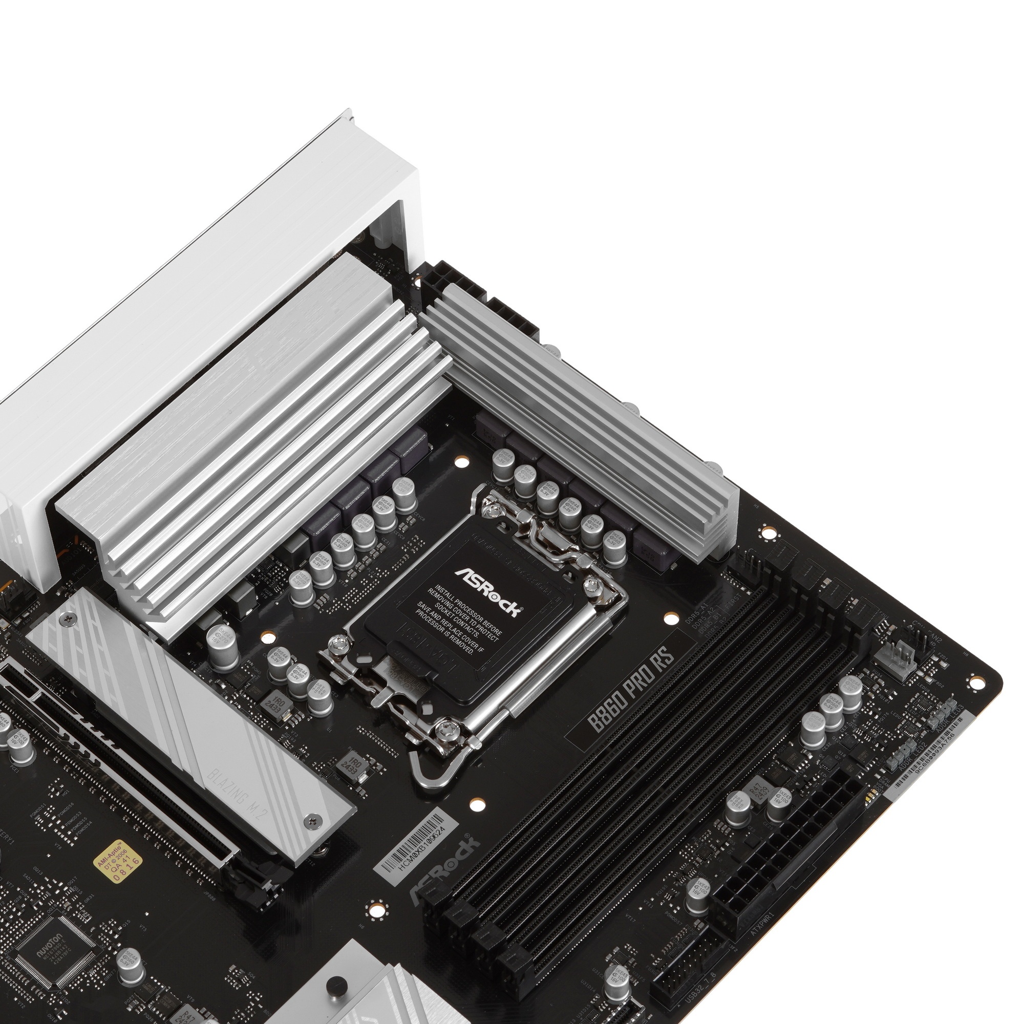Материнская плата ASRock B860 Pro RS, LGA 1851, Intel B860, 4xDDR5, 4xSATA, 3xM.2, 1xPCIe 5.0 x16, 1