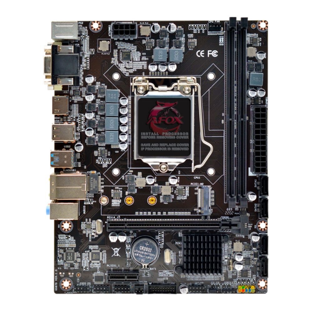 Материнская плата AFOX IH510-MA2-V2, LGA 1200, Intel H510, 2xDDR4, 4xSATA, 1xM.2, 1xPCIe 4.0/3.0 x16