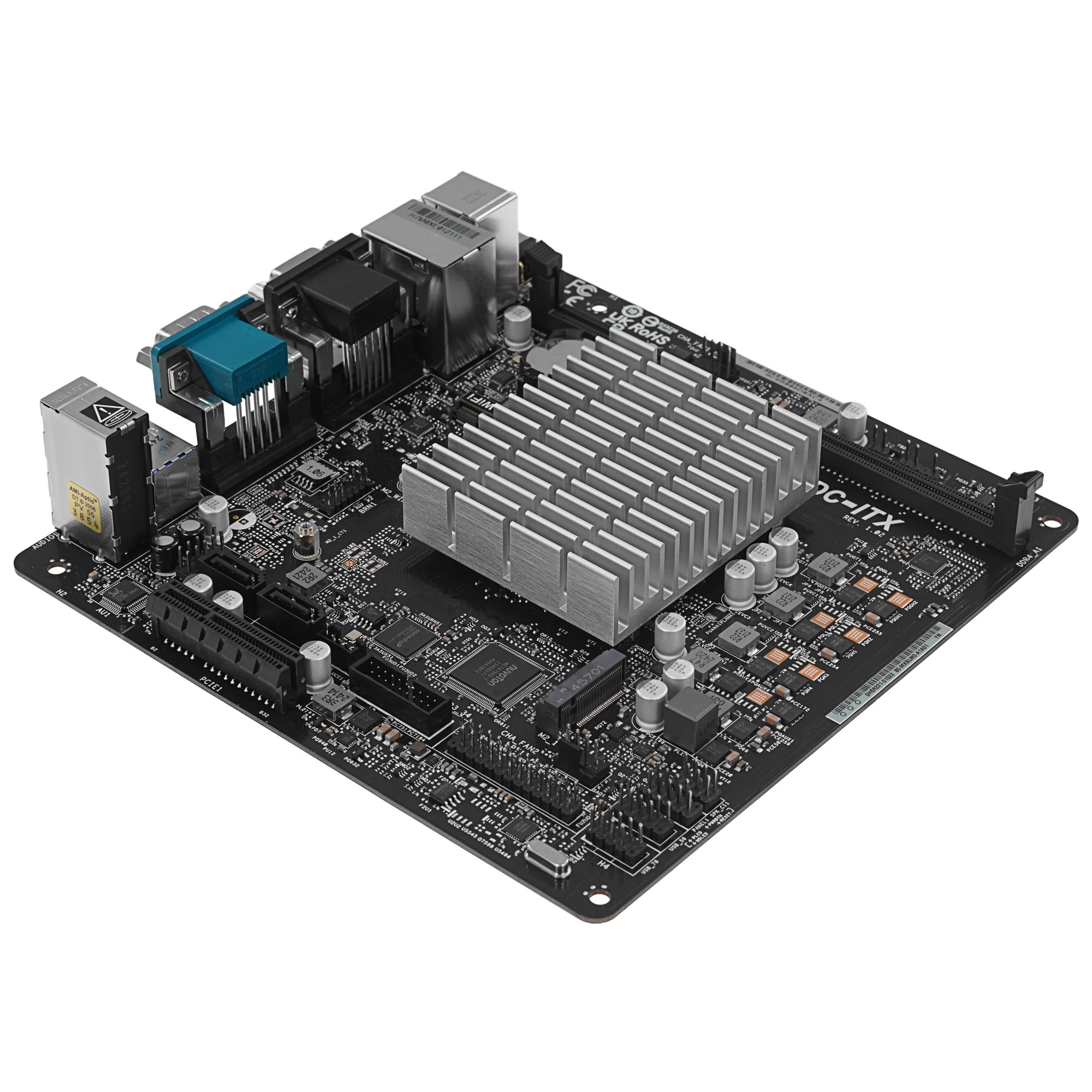 Материнская плата ASRock N100DC-ITX, BGA1264, Intel SoC, 1xDDR4, 2xSATA, 1xM.2, 1xPCIe 3.0 x4, 1xHDM