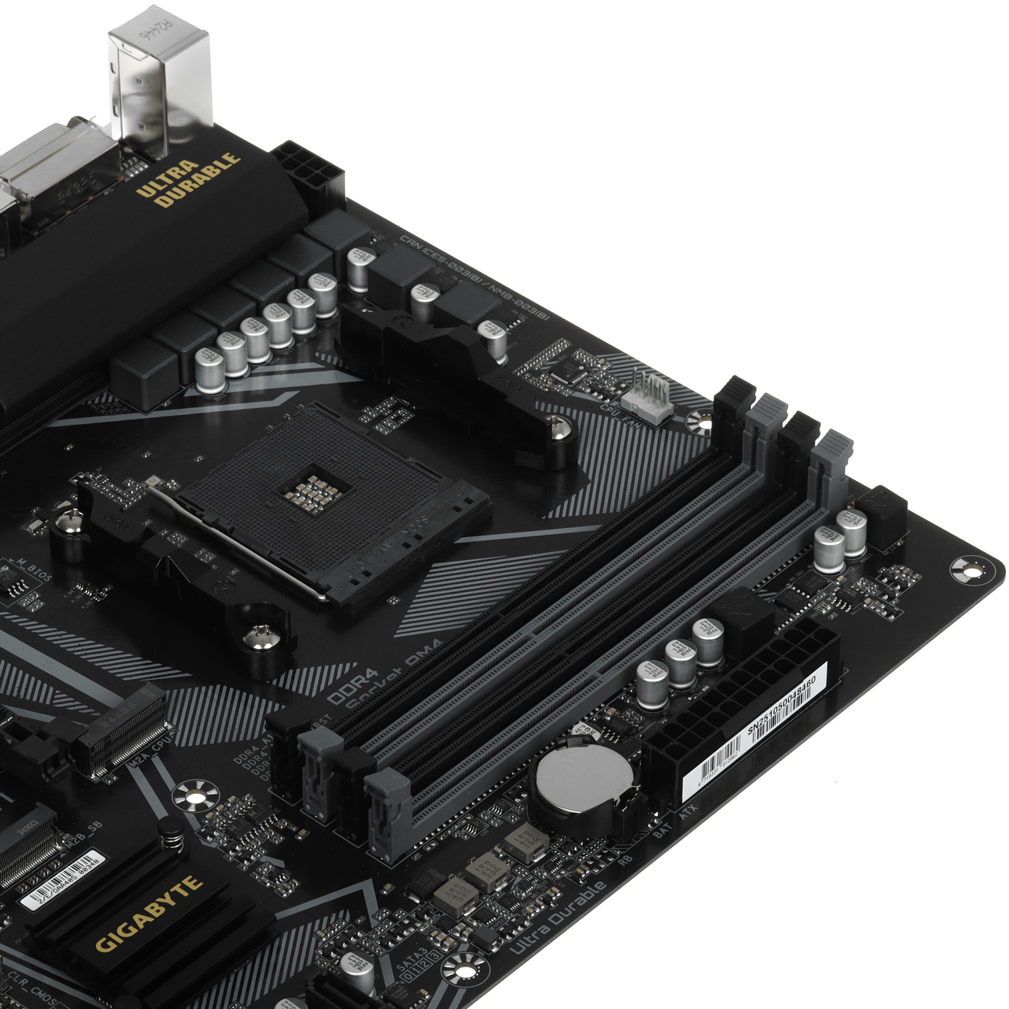 Материнская плата Gigabyte B550M DS3H AC, AM4, AMD B550, 4xDDR4, 4xSATA, 2xM.2, 1xPCIe 4.0 x16, 1xPC