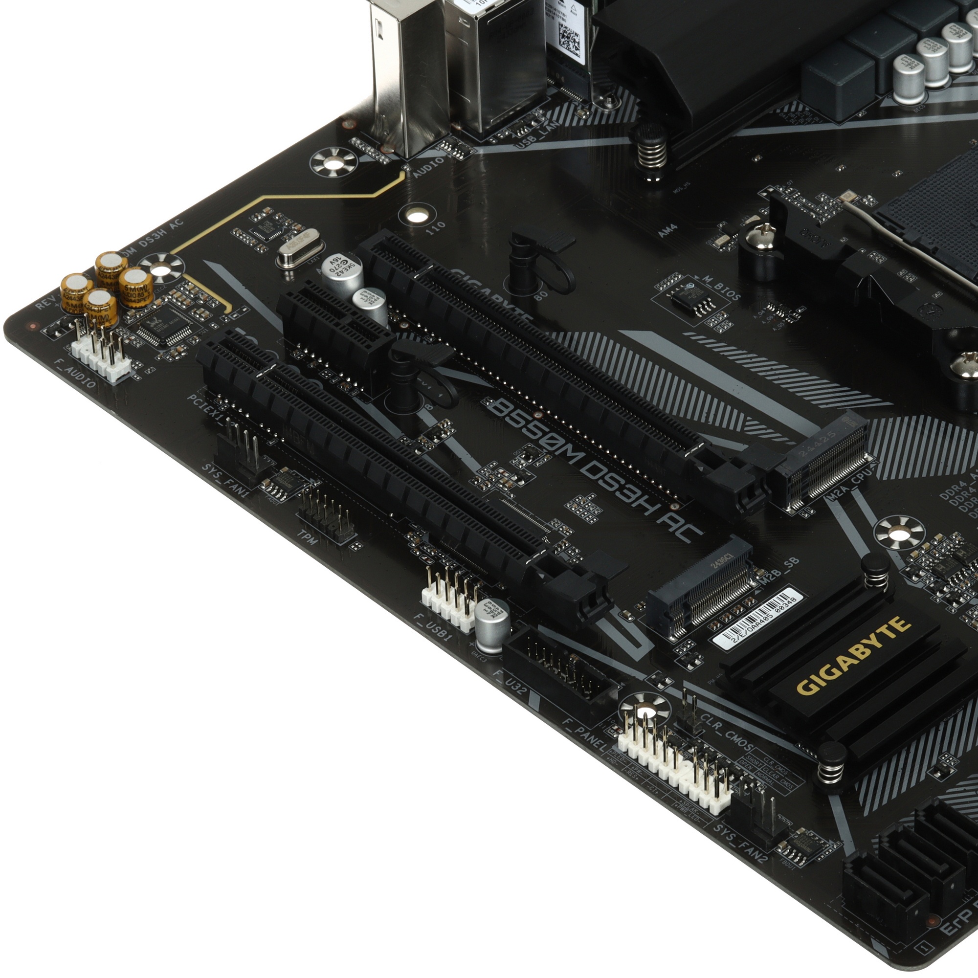Материнская плата Gigabyte B550M DS3H AC, AM4, AMD B550, 4xDDR4, 4xSATA, 2xM.2, 1xPCIe 4.0 x16, 1xPC