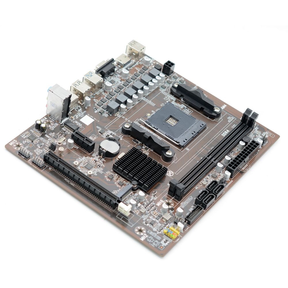 Материнская плата AFOX B450D4-MA-V4, AM4, AMD B450, 2xDDR4, 4xSATA, 1xM.2, 1xPCIe 3.0 x16, 2xPCIe x1