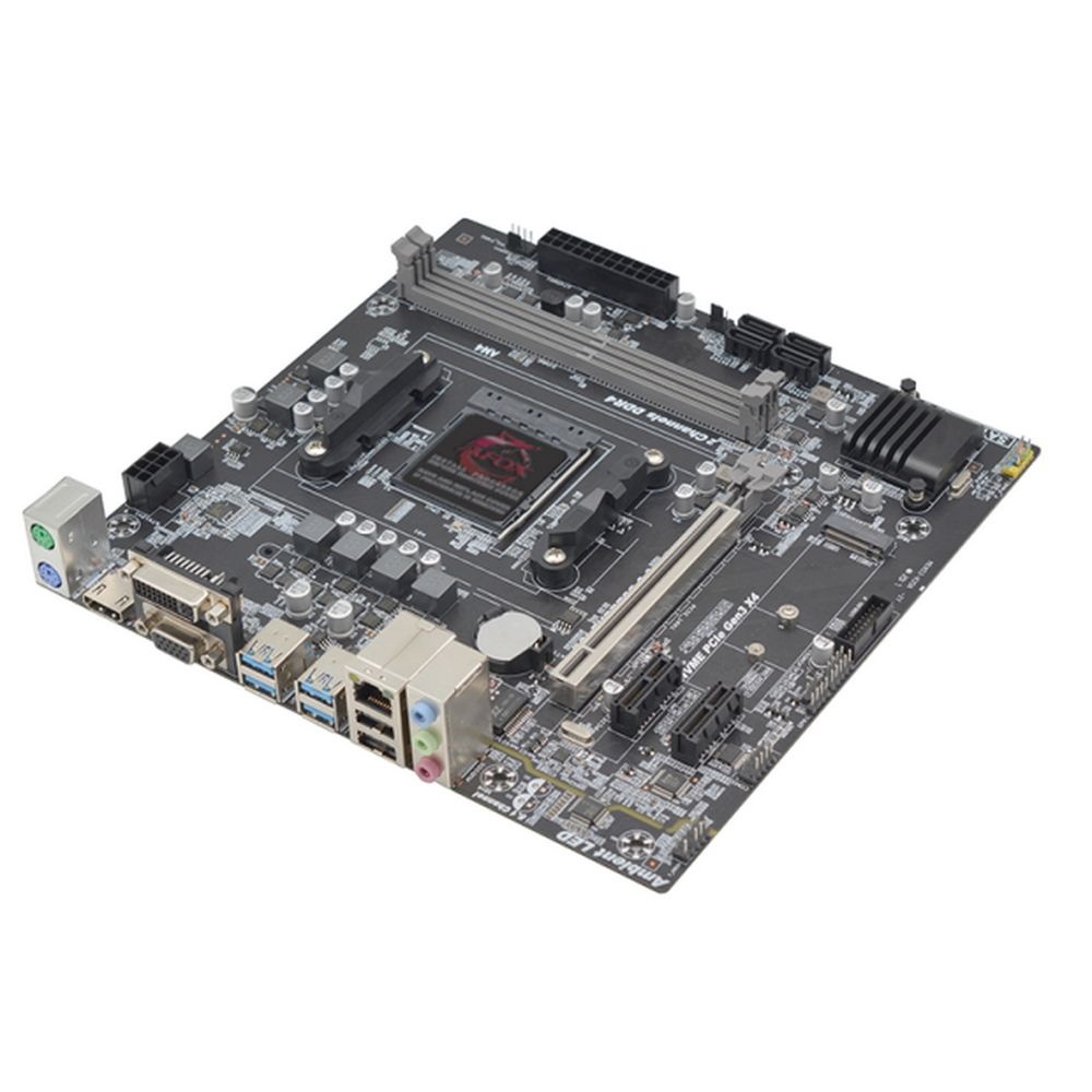Материнская плата AFOX B450D4-MA-V4, AM4, AMD B450, 2xDDR4, 4xSATA, 1xM.2, 1xPCIe 3.0 x16, 2xPCIe x1