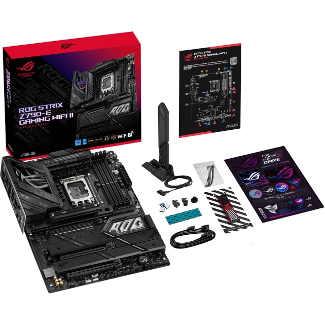 Материнская плата ASUS ROG STRIX Z790-E GAMING WIFI II, LGA 1700, Intel Z790, 4xDDR5, 4xSATA, 5xM.2,