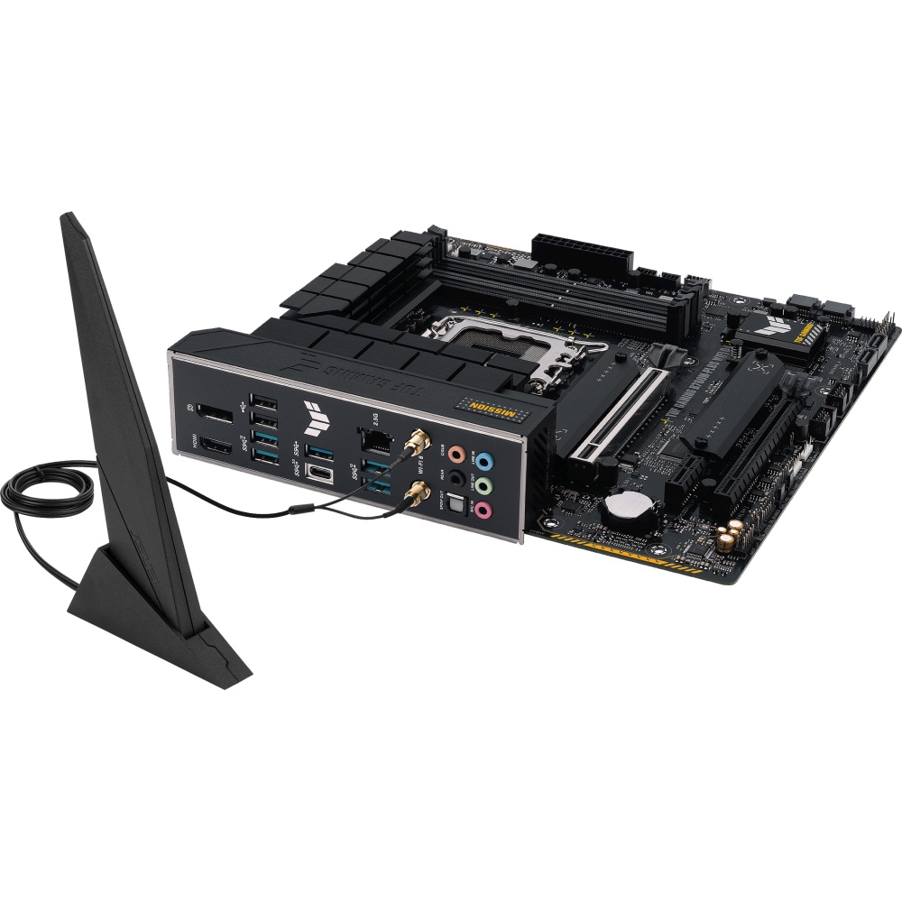 Материнская плата ASUS TUF GAMING B760M-PLUS WIFI D4, LGA 1700, Intel B760, 4xDDR4, 4xSATA, 2xM.2, 1