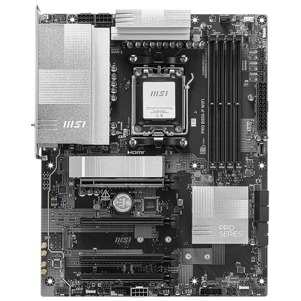 Материнская плата MSI OEM PRO B850-P WIFI B850, AM5, 4*DDR5, 4*PCIEx16, 3*M.2, 3*TypeC, 1*USB3.2Gen2