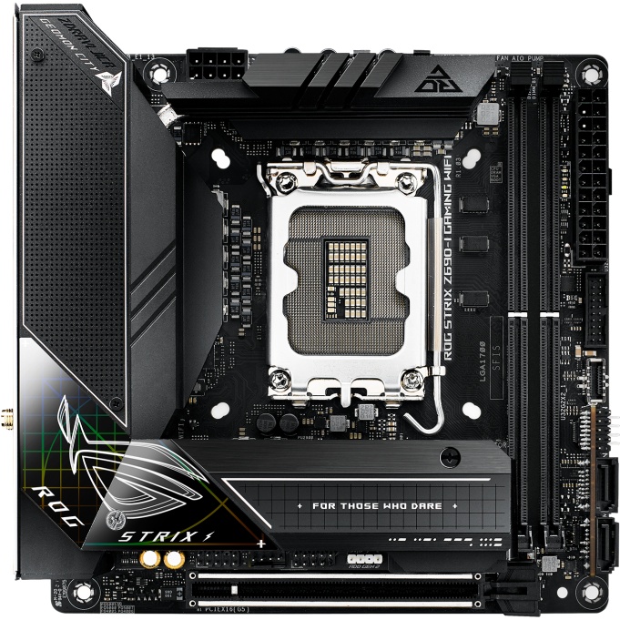 Материнская плата ASUS ROG STRIX Z690-I GAMING WIFI, LGA 1700, Intel Z690, 2xDDR5, 4xSATA, 2xM.2, 1x