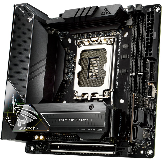 Материнская плата ASUS ROG STRIX Z690-I GAMING WIFI, LGA 1700, Intel Z690, 2xDDR5, 4xSATA, 2xM.2, 1x