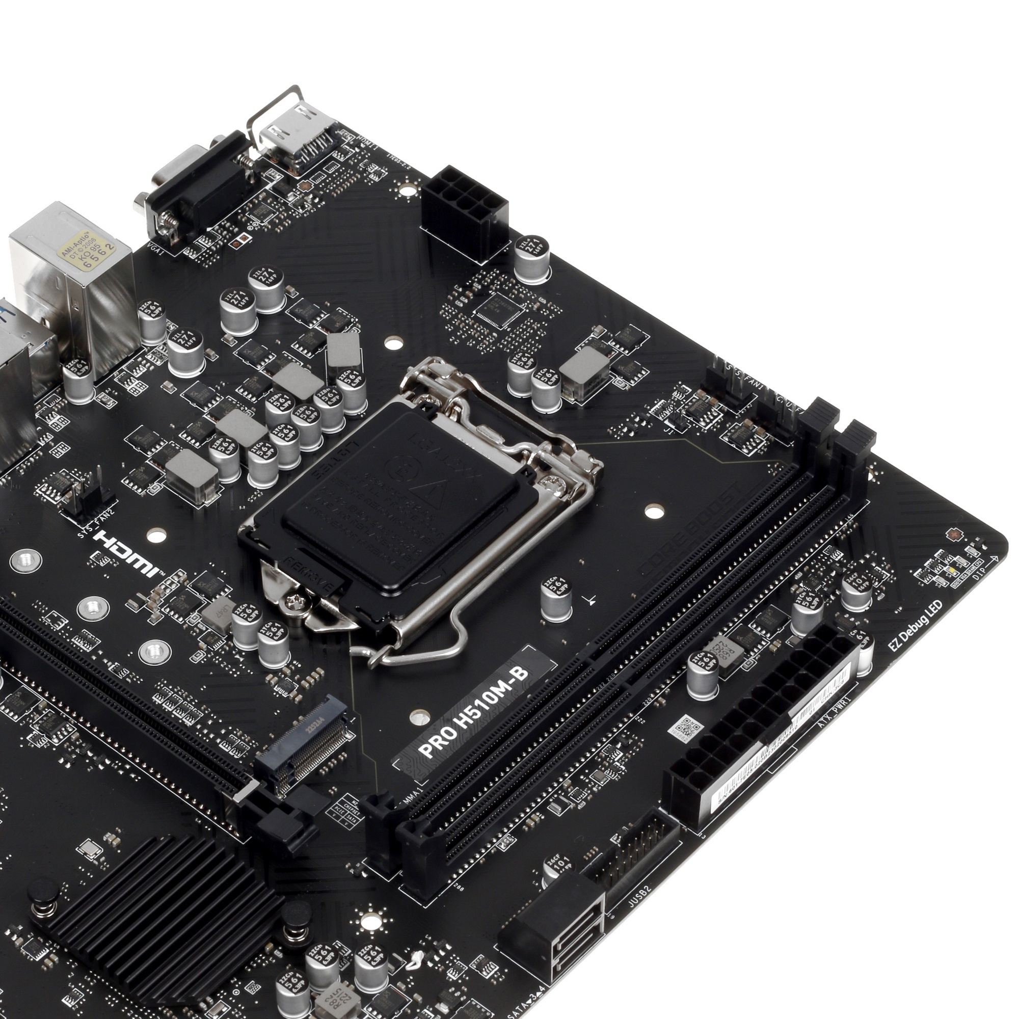 Материнская плата MSI PRO H510M-B, LGA 1200, Intel H470, 2xDDR4, 4xSATA, 1xM.2, 1xPCI-E 3.0 x16, 1xP