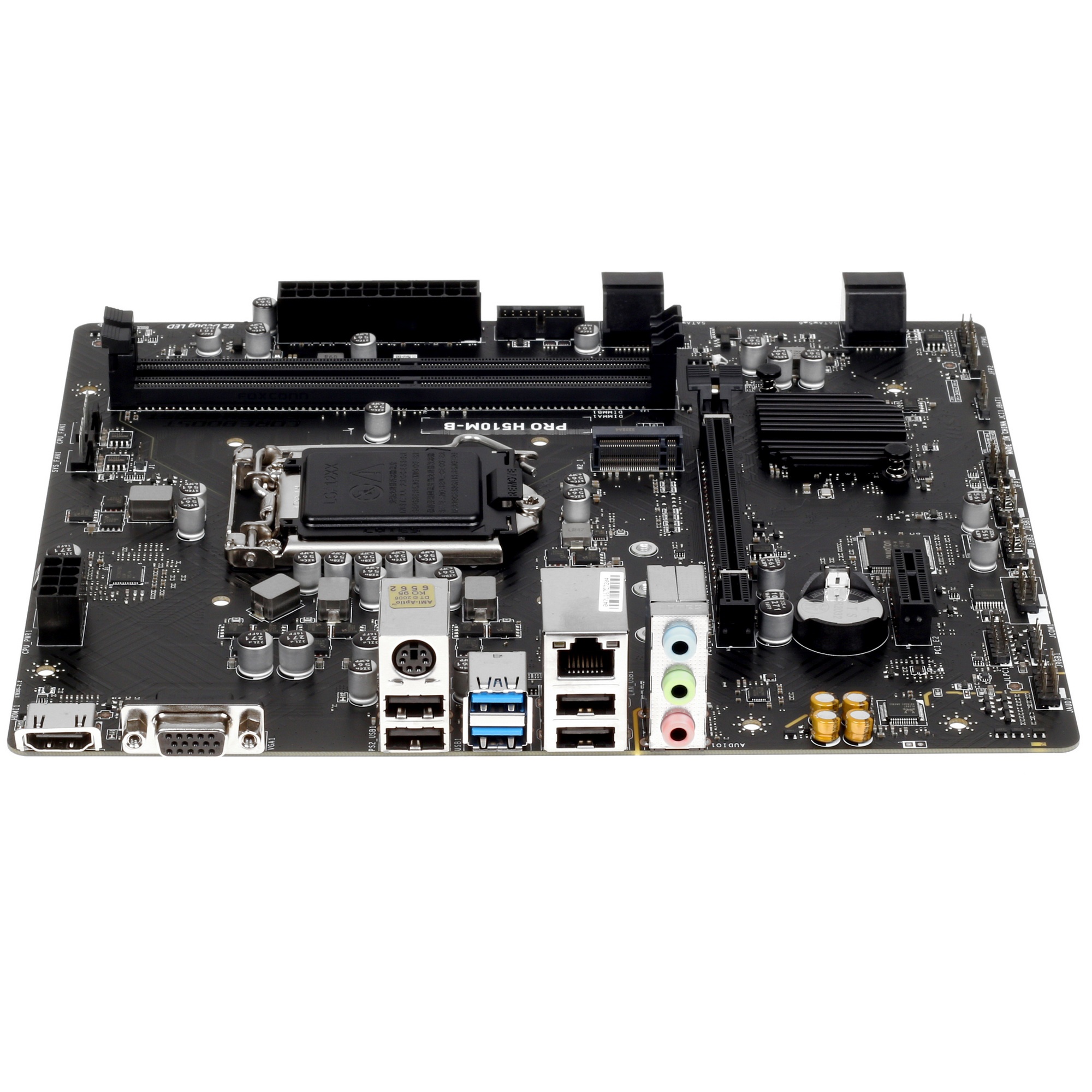 Материнская плата MSI PRO H510M-B, LGA 1200, Intel H470, 2xDDR4, 4xSATA, 1xM.2, 1xPCI-E 3.0 x16, 1xP