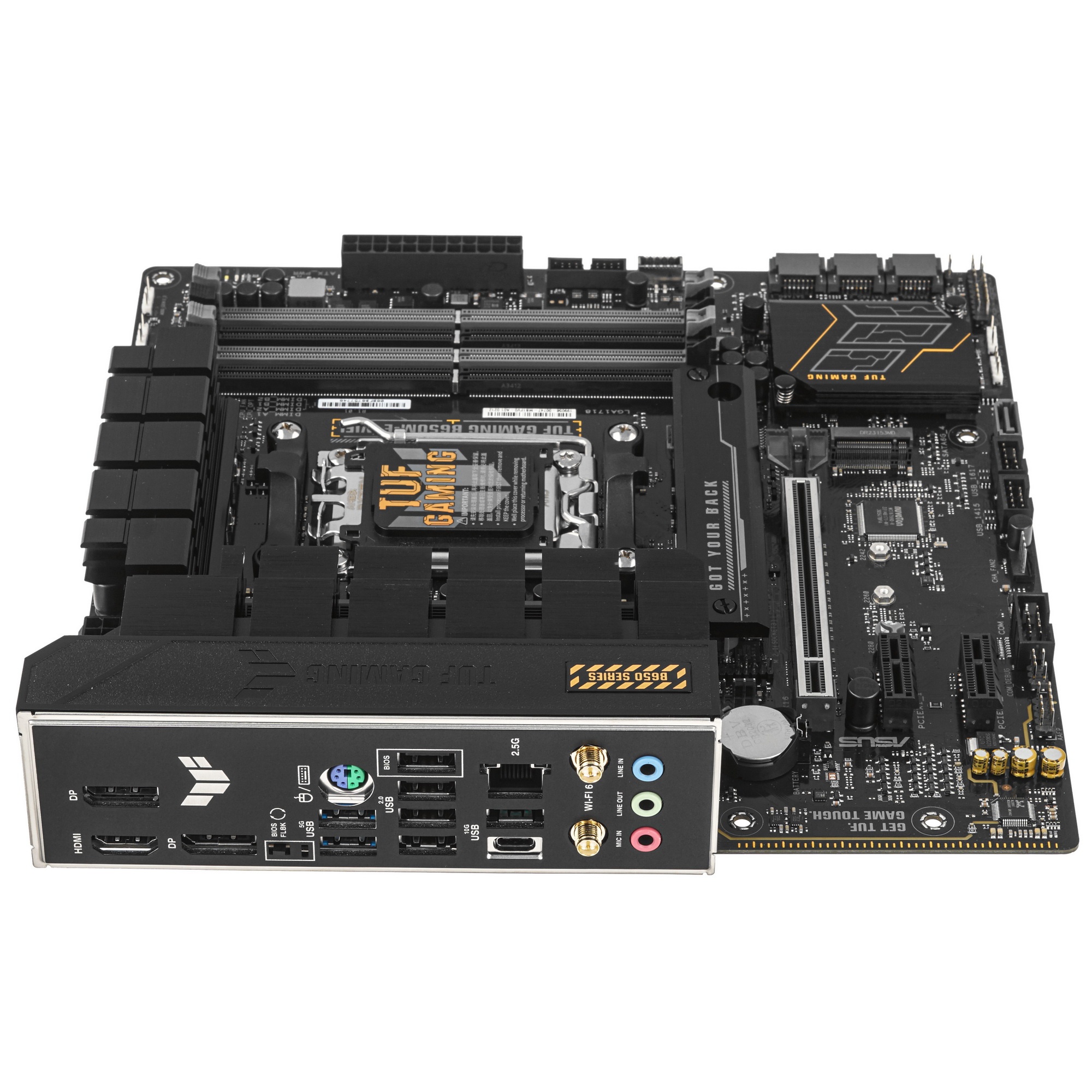 Материнская плата ASUS TUF GAMING B650M-E WIFI, AM5, AMD B650, 4xDDR5, 4xSATA, 2xM.2, 1xPCI-E 4.0 x1