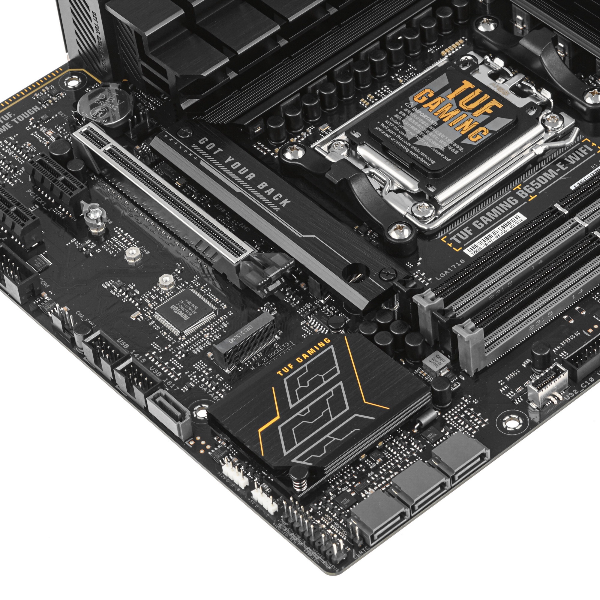 Материнская плата ASUS TUF GAMING B650M-E WIFI, AM5, AMD B650, 4xDDR5, 4xSATA, 2xM.2, 1xPCI-E 4.0 x1