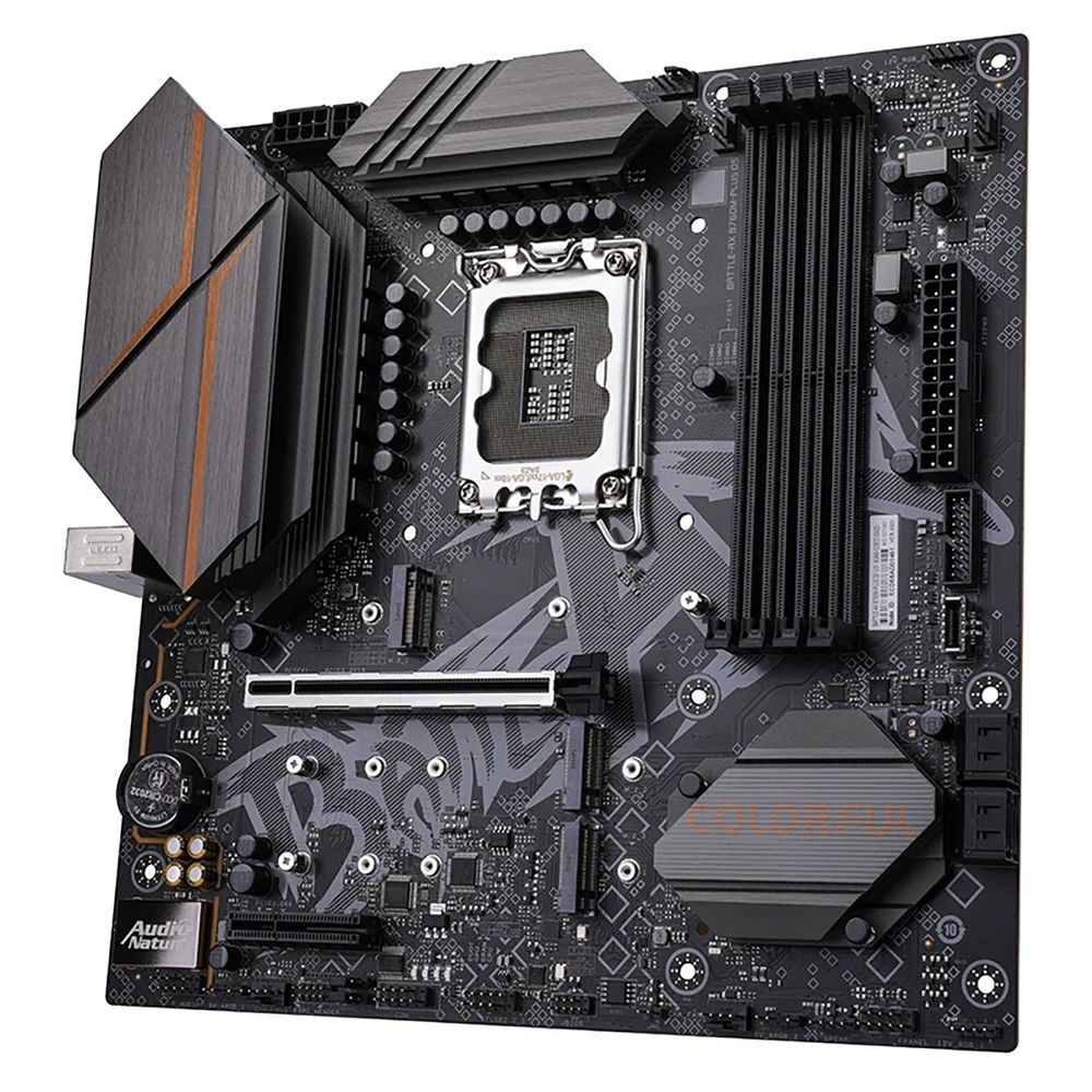 Материнская плата Colorful BATTLE-AX B760M-PLUS D5 V20, LGA 1700, Intel B760, 4xDDR5, 4xSATA, 3xM.2,