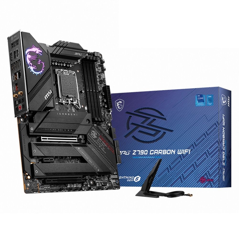 Материнская плата MSI MPG Z790 CARBON WIFI, LGA 1700, Intel Z790, 4xDDR5, 6xSATA, 5xM.2, 1xPCIe 5.0
