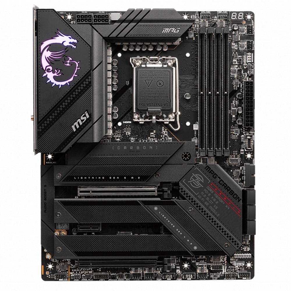 Материнская плата MSI MPG Z790 CARBON WIFI, LGA 1700, Intel Z790, 4xDDR5, 6xSATA, 5xM.2, 1xPCIe 5.0
