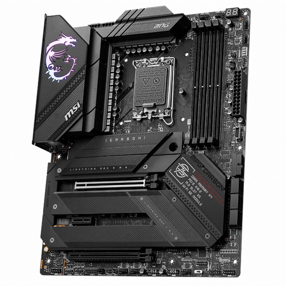 Материнская плата MSI MPG Z790 CARBON WIFI, LGA 1700, Intel Z790, 4xDDR5, 6xSATA, 5xM.2, 1xPCIe 5.0