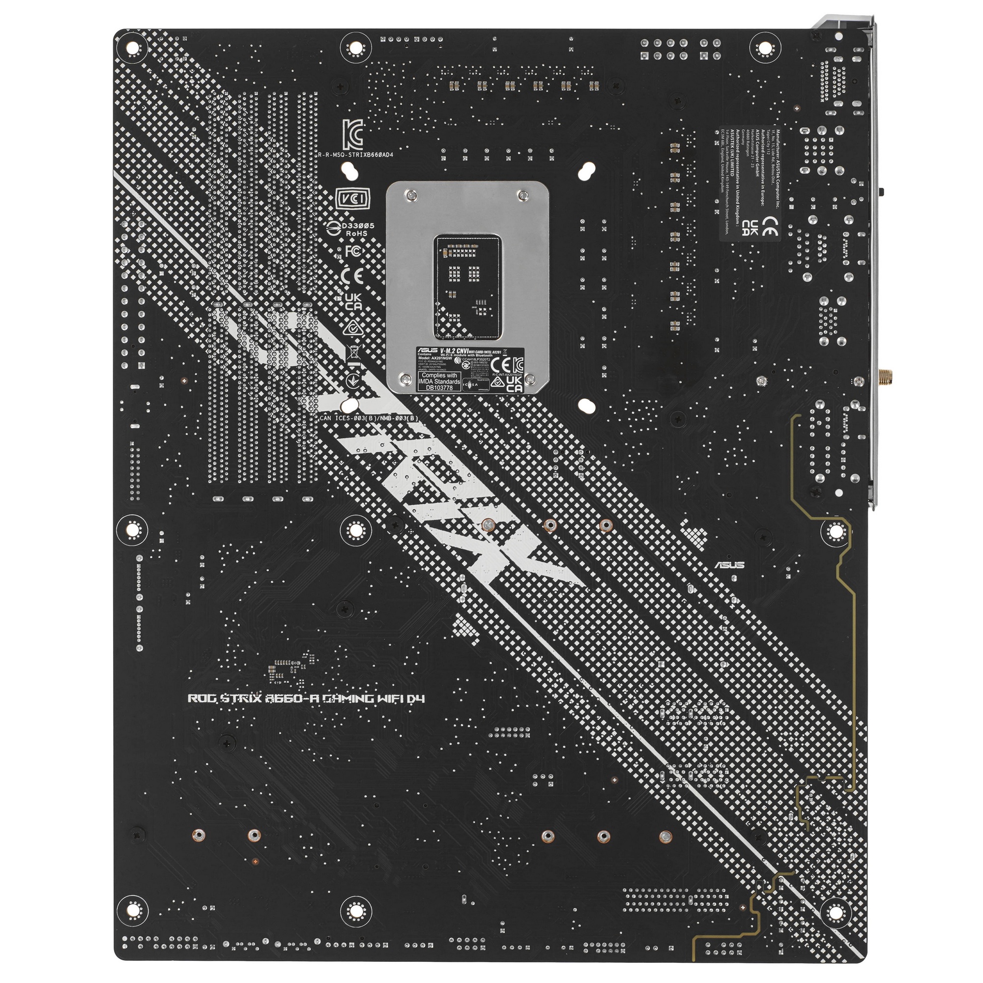 Материнская плата ASUS ROG STRIX B660-A GAMING WIFI D4, LGA 1700, Intel B660, 4xDDR4, 4xSATA, 3xM.2,