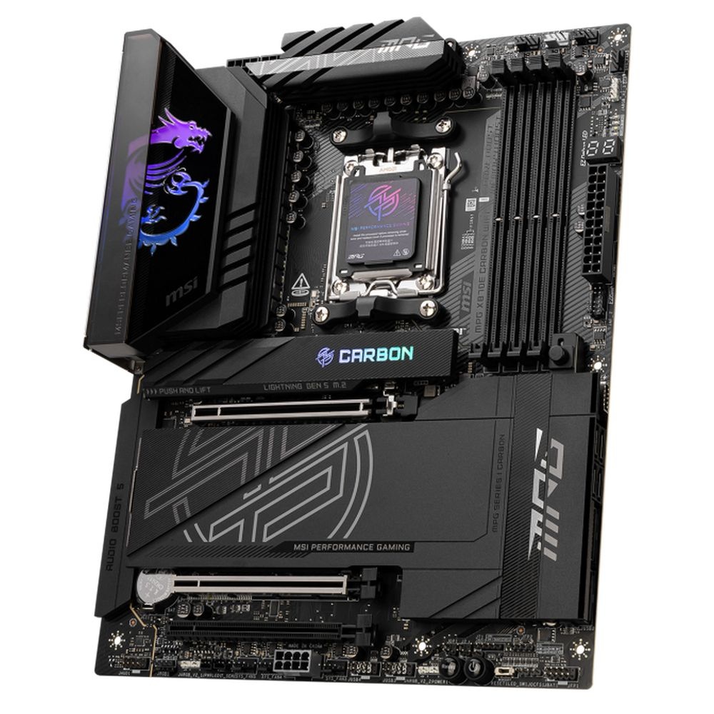 Материнская плата MSI OEM MPG X870E CARBON WIFI X870, AM5, 4*DDR5, 3*PCIEx16, 4*M.2, 4*TypeC, 9*USB3