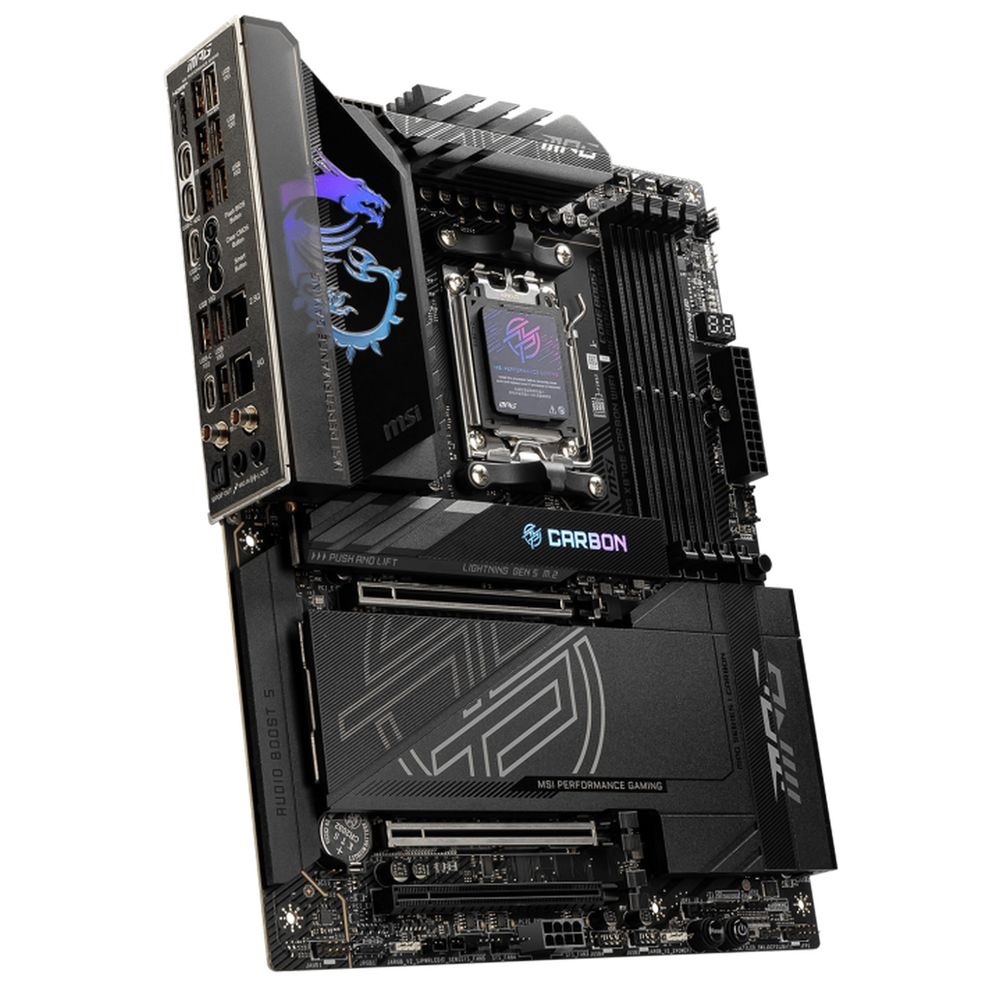 Материнская плата MSI OEM MPG X870E CARBON WIFI X870, AM5, 4*DDR5, 3*PCIEx16, 4*M.2, 4*TypeC, 9*USB3