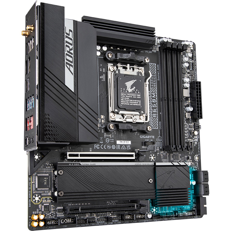 Материнская плата Gigabyte OEM B650M AORUS ELITE AX, Socket AM5, AMD B650, 4xDDR5-5200, HDMI+DP,2xPC
